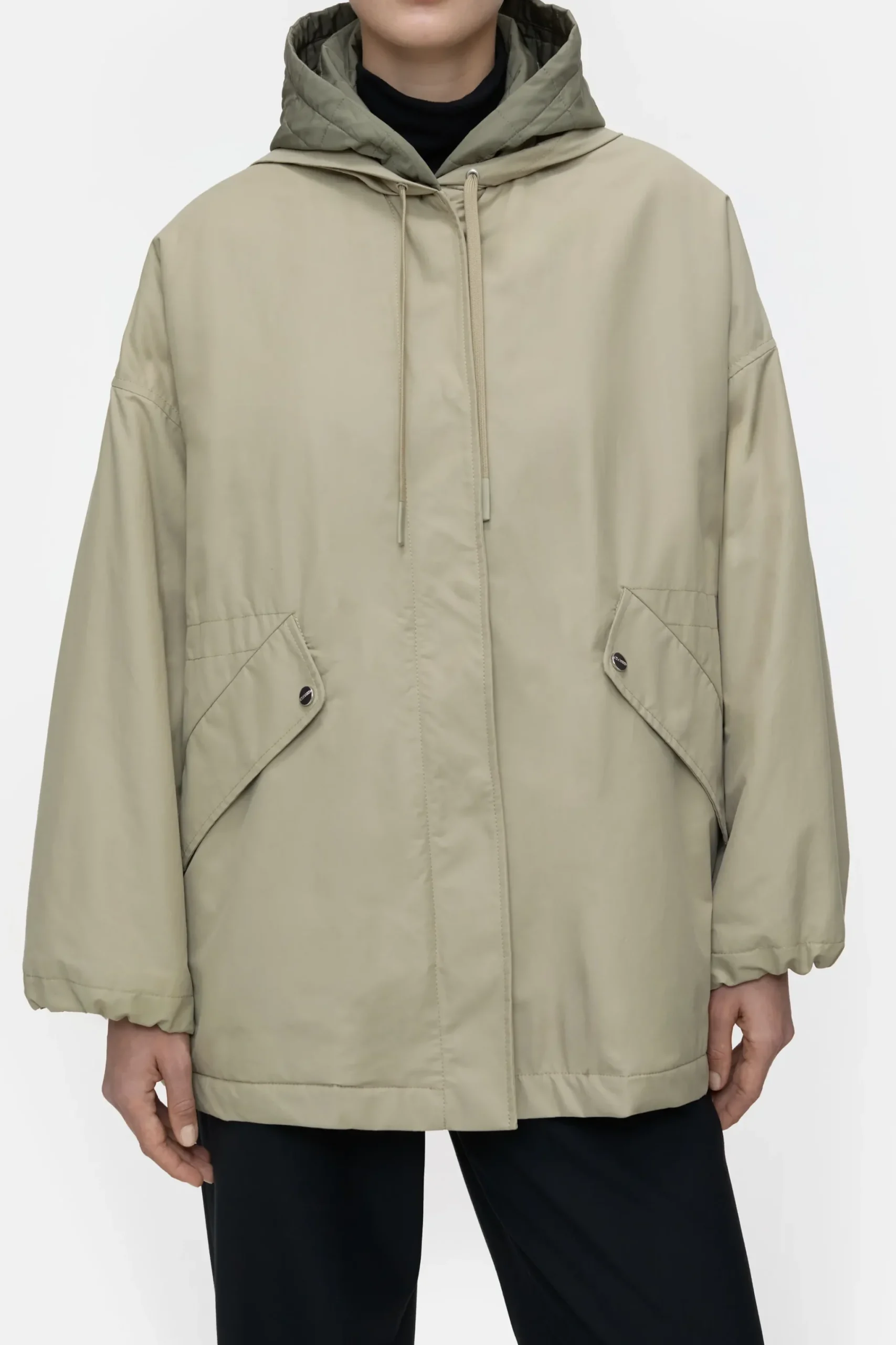 Closed Jacken & Mäntel*Parka aus Baumwoll-Mix Pastelolive