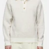 Closed Strick*Polo-Pullover aus Wolle Ivory