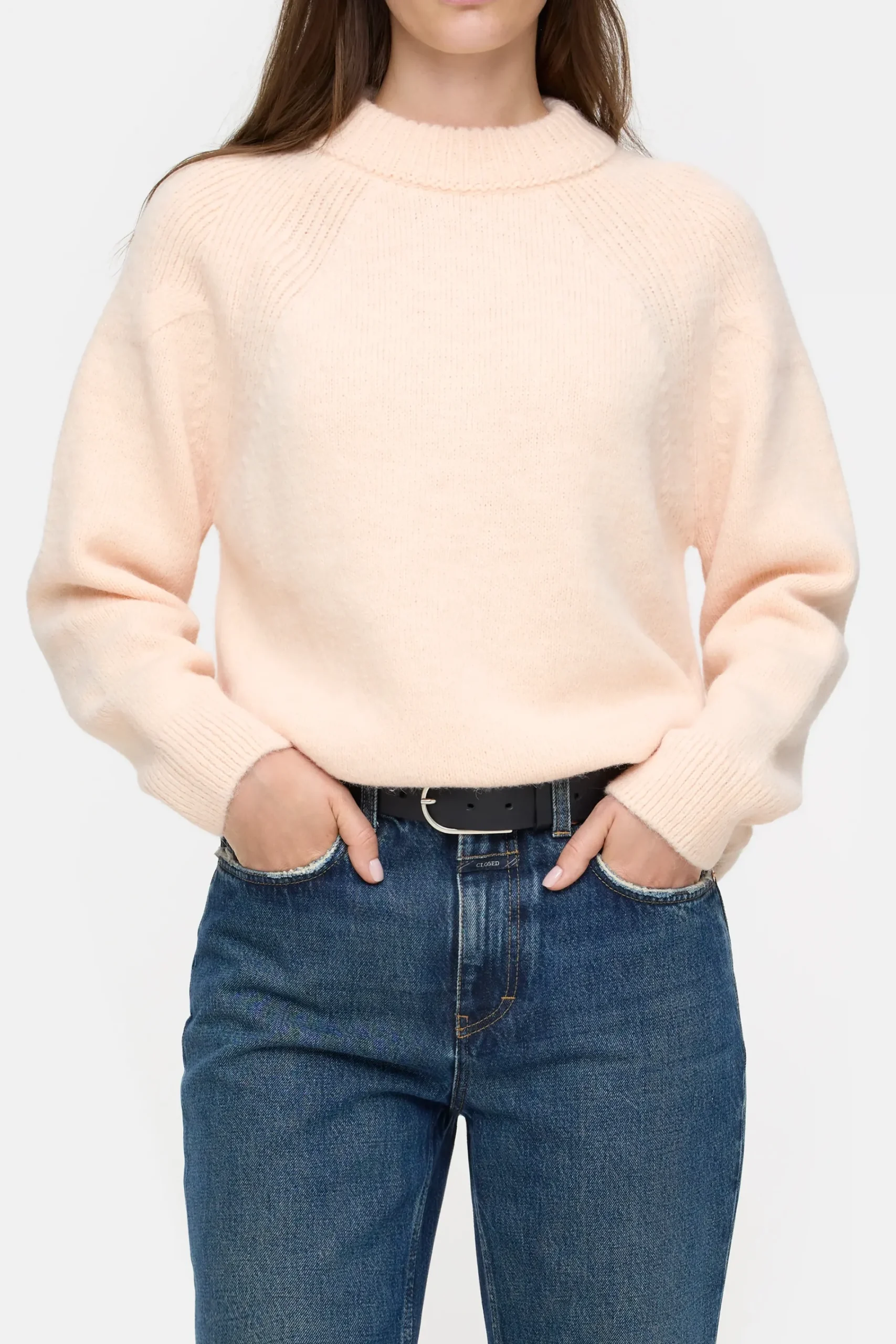 Closed Strick*Pullover aus Alpaka-Mix Albicocca