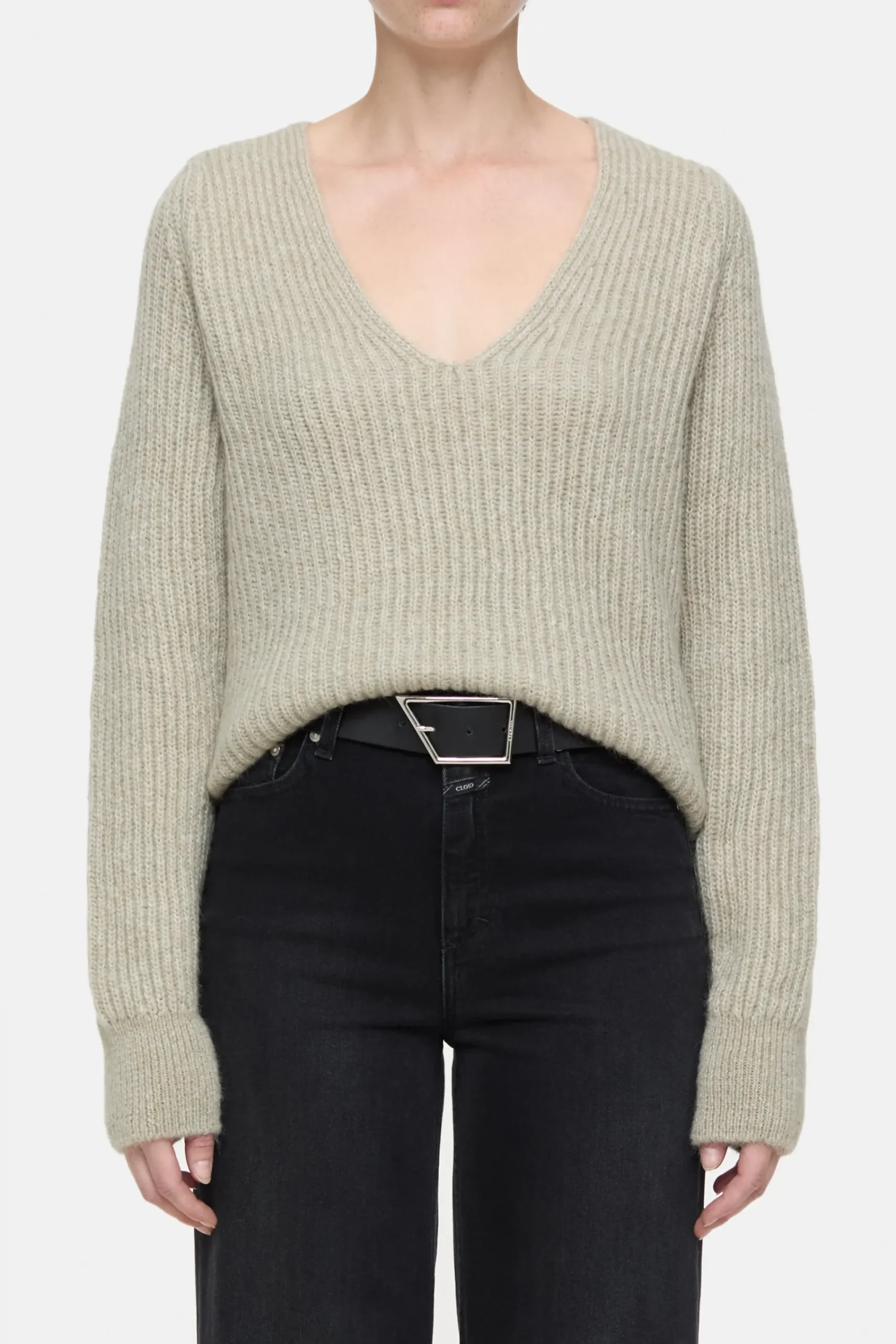 Closed Strick*Pullover aus Alpaka-Mix Sabbiabeige