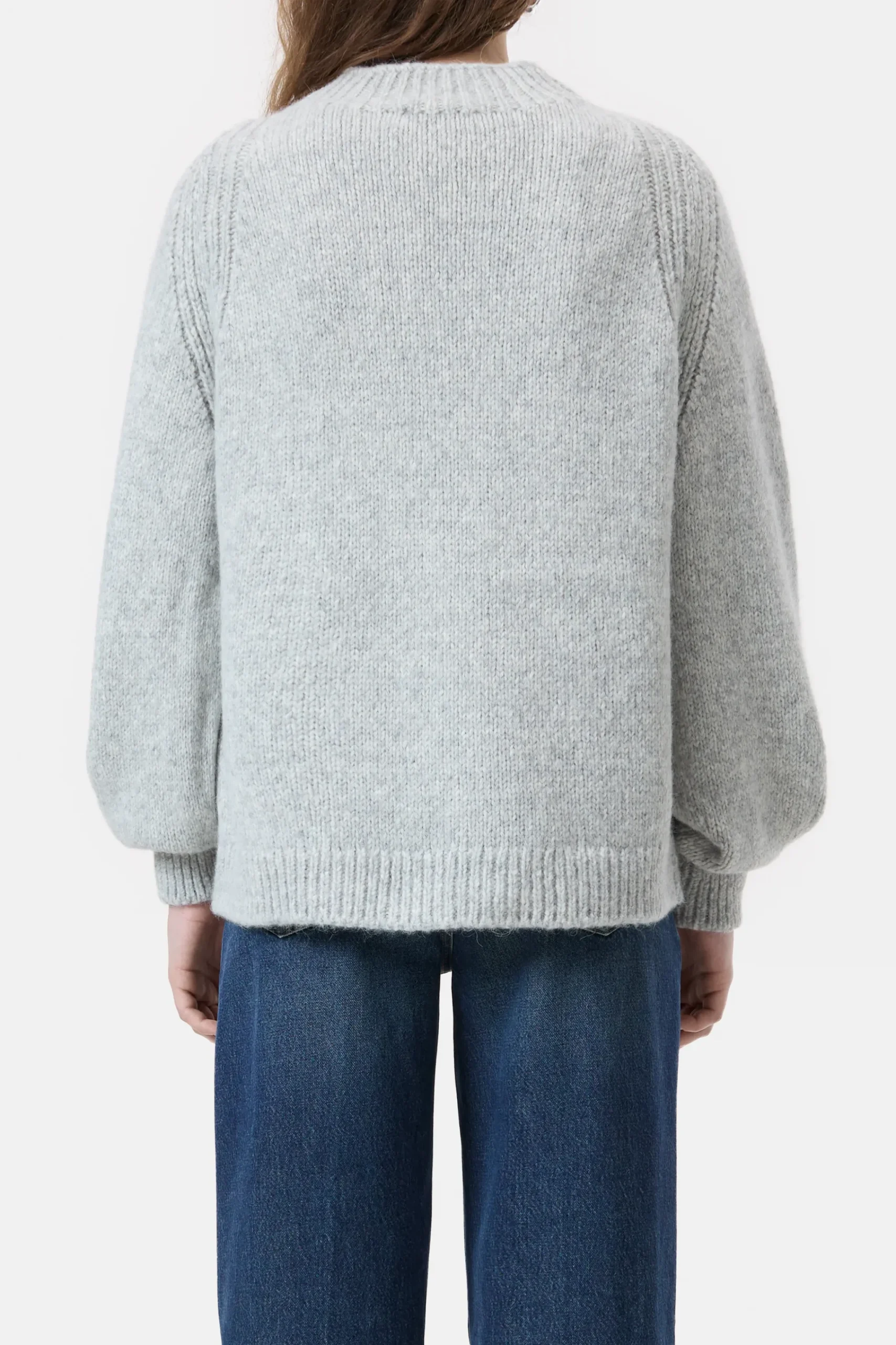 Closed Strick*Pullover aus Alpaka-Mix Lightgreymelange