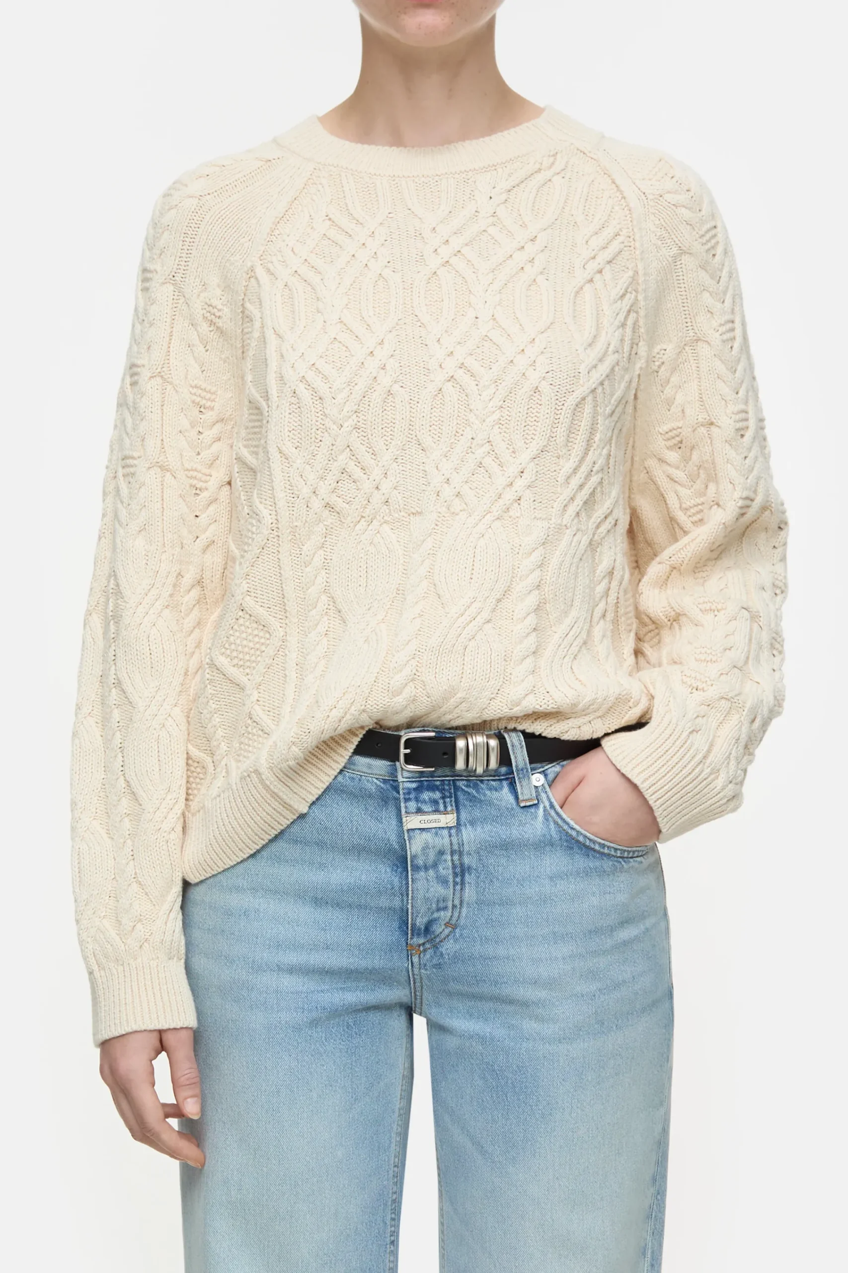 Closed Strick*Pullover aus Bio-Baumwolle Ivory