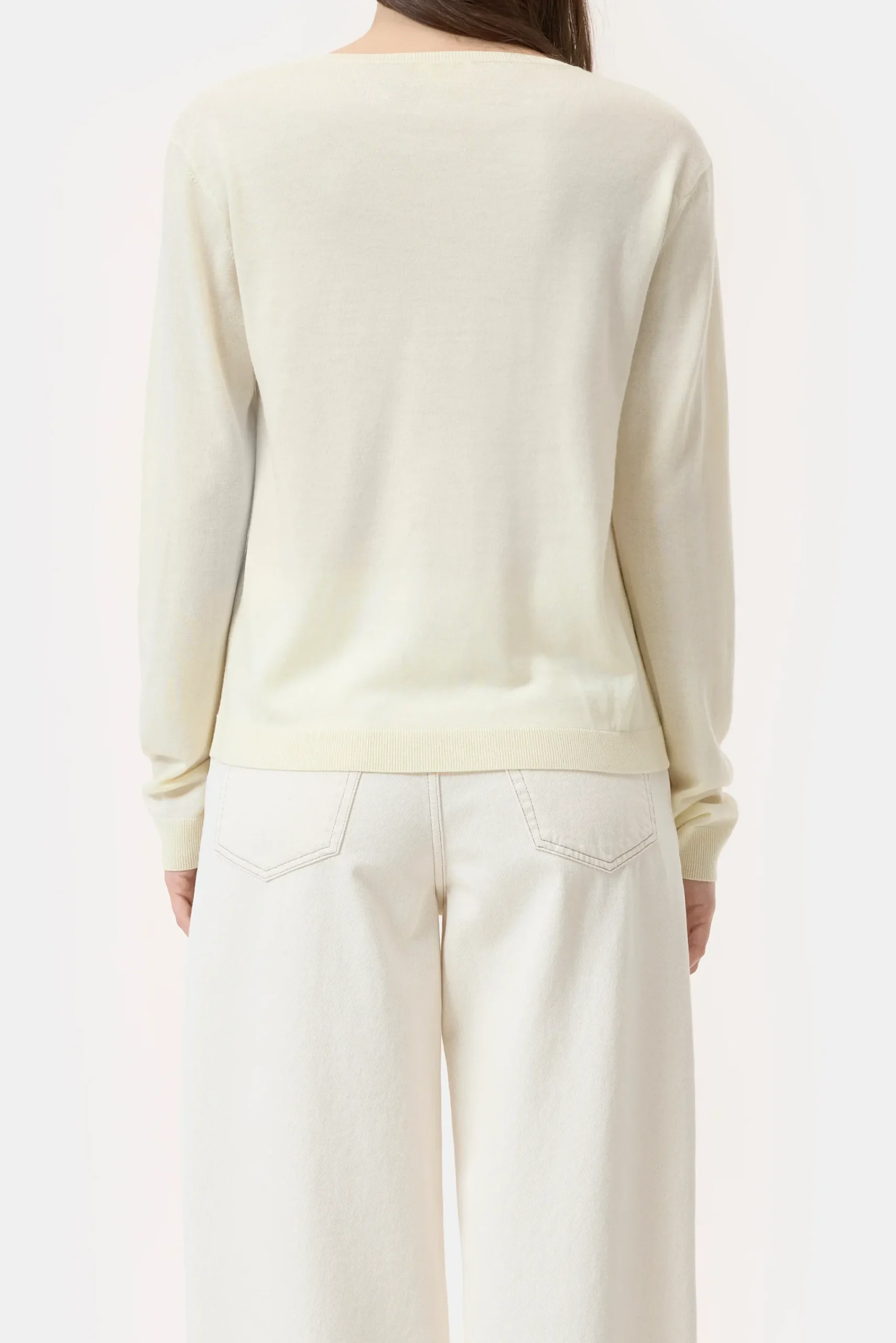 Closed Strick*Pullover aus Woll-Seiden-Mix Vanillabeige