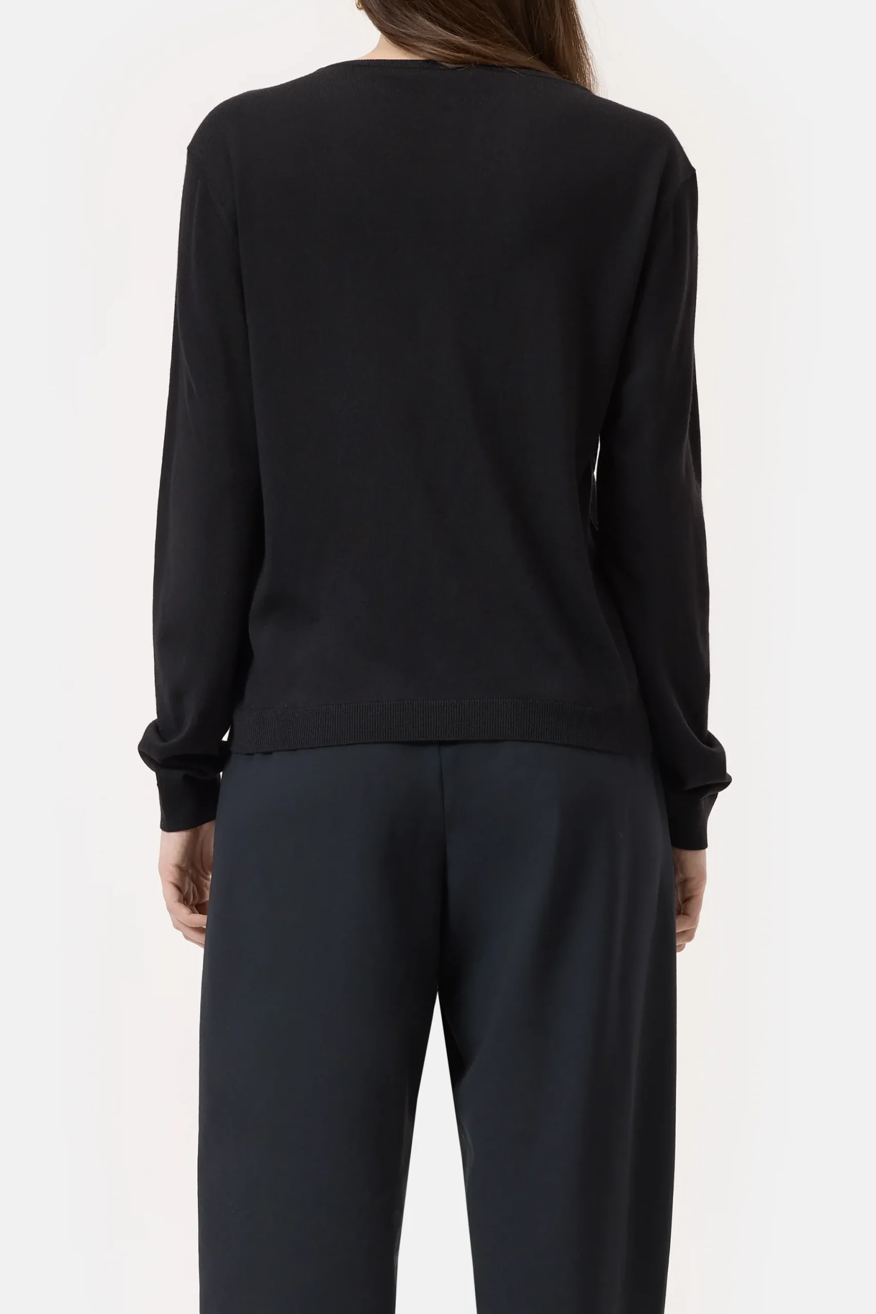 Closed Strick*Pullover aus Woll-Seiden-Mix Black