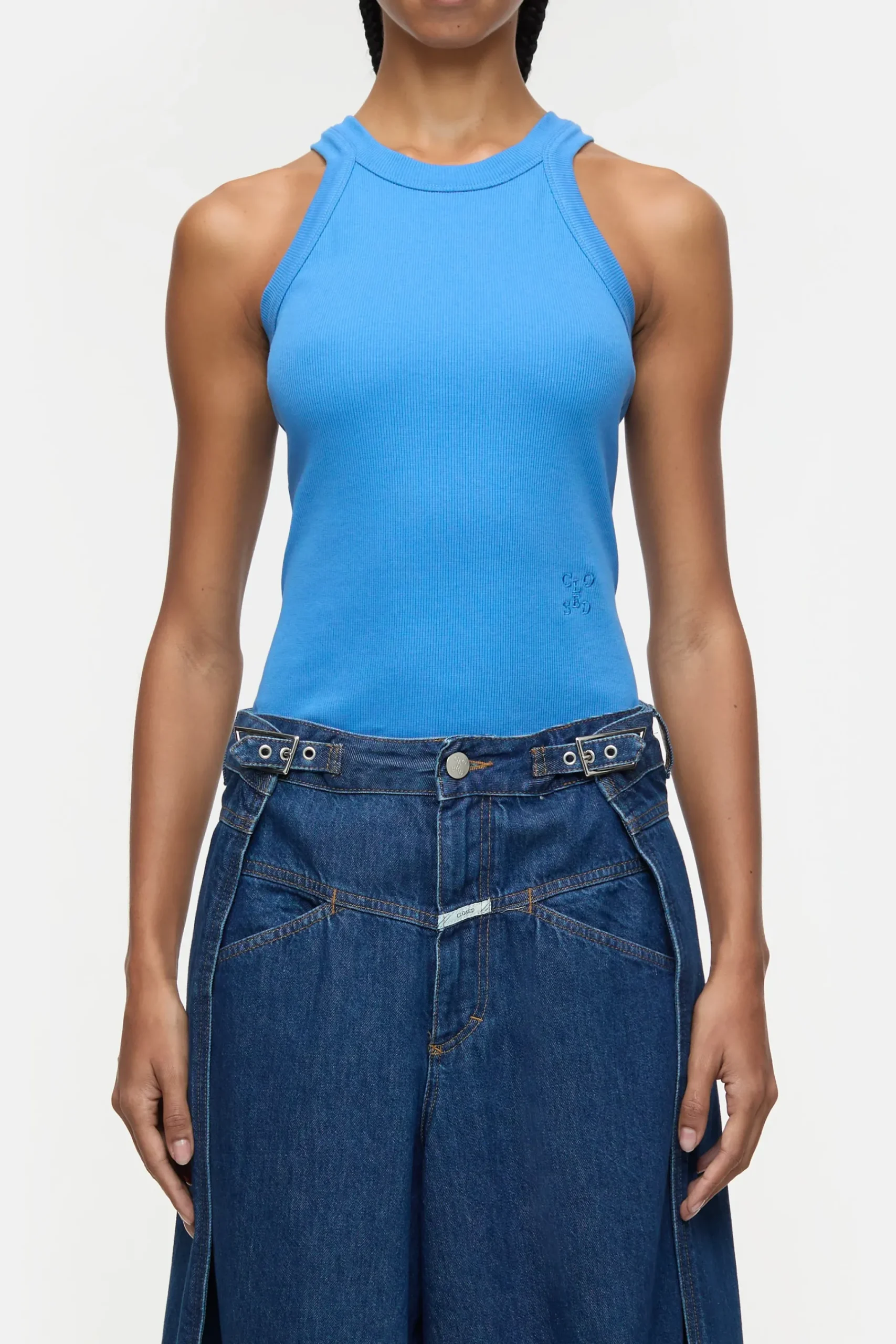 Closed T-shirts*Racer Top aus Bio-Baumwoll-Mix Lakeblue