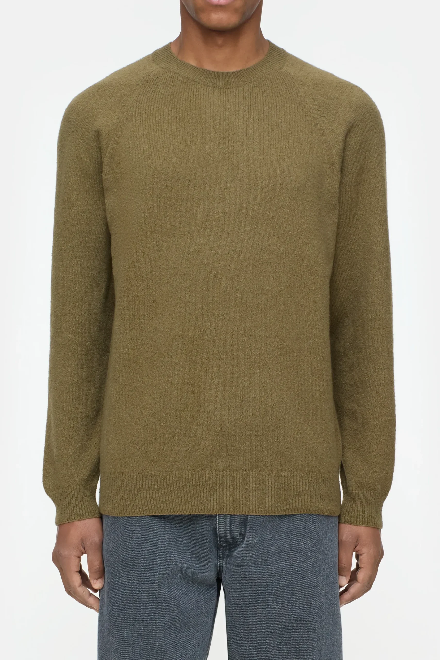 Closed Strick*Raglan-Pullover aus Bio-Baumwoll-Mix Goldenmoss