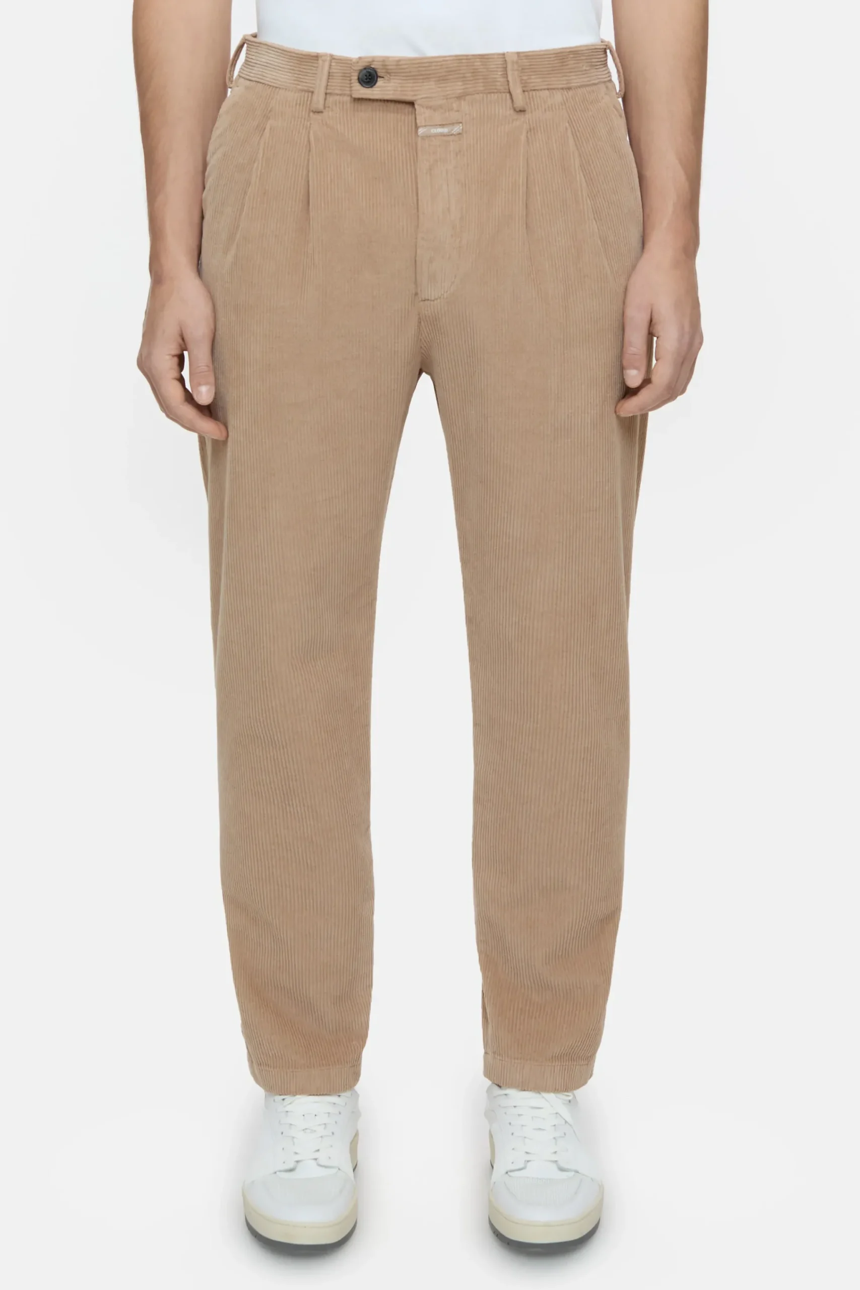 Closed Hosen*Regular Pants - Style Name Bergen Tapered Cashewcream