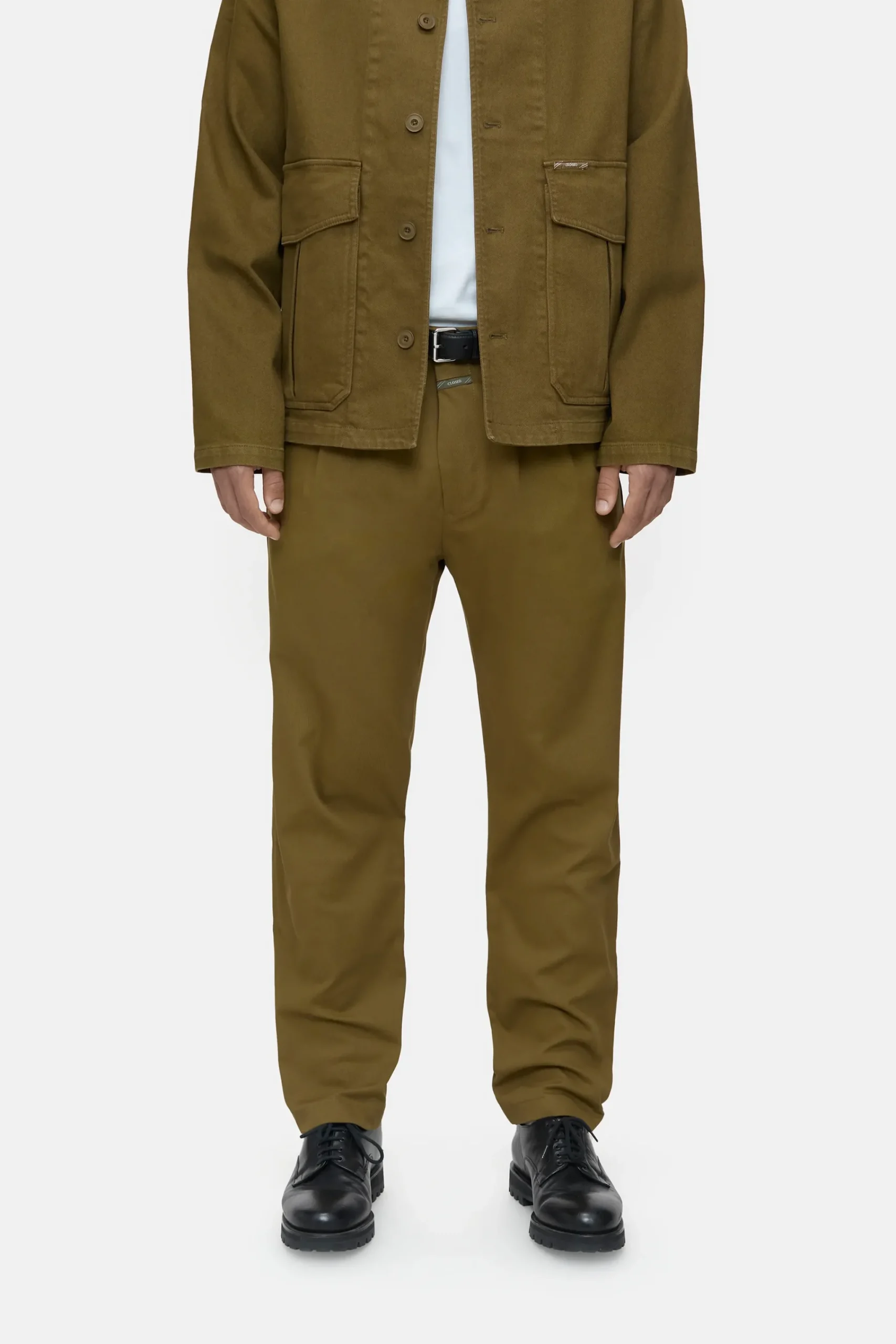 Closed Hosen*Regular Pants - Style Name Bergen Tapered Goldenmoss