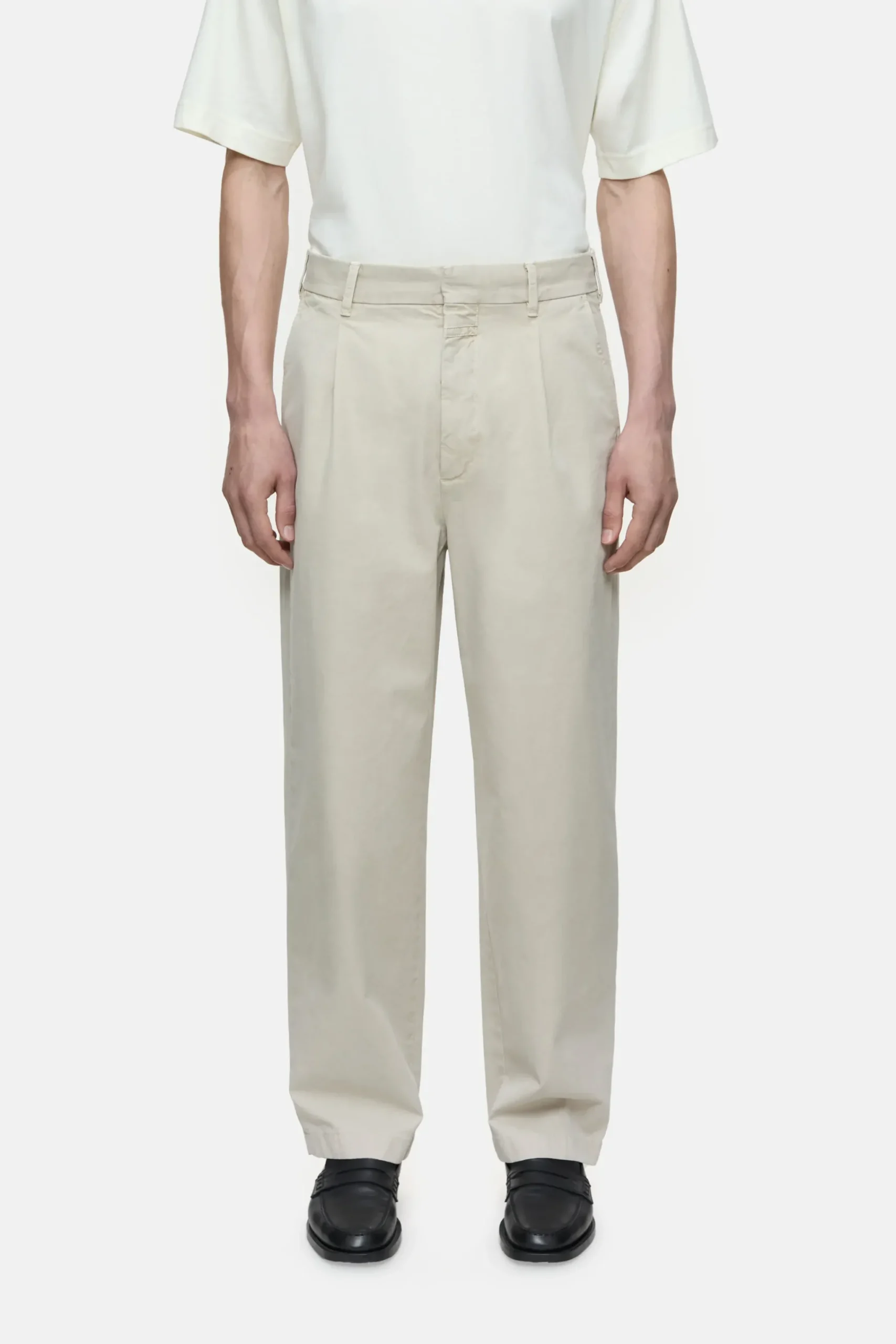 Closed Hosen*Relaxed Pants - Style Name Blomberg Wide Tonkabeige