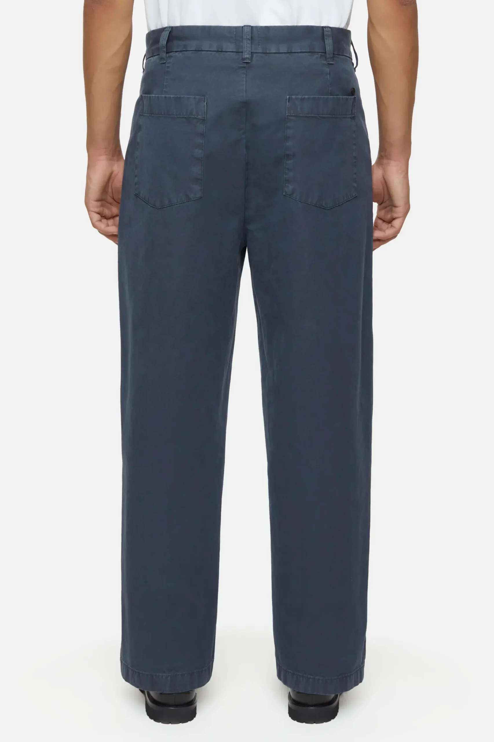 Closed Hosen*Relaxed Pants - Style Name Blomberg Wide Smokeyblue