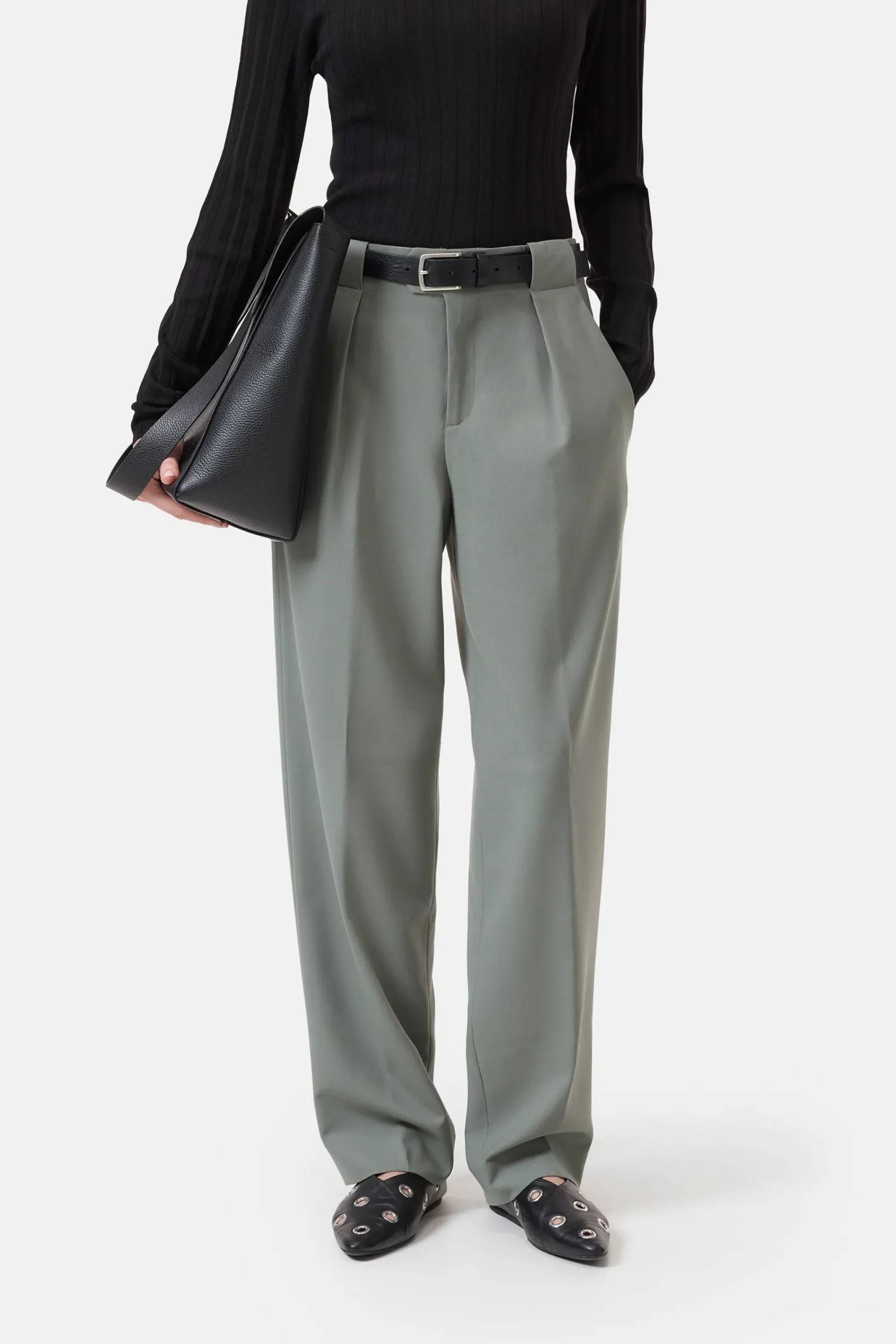 Closed Hosen*Relaxed Pants - Style Name Mawson Fadedgreen