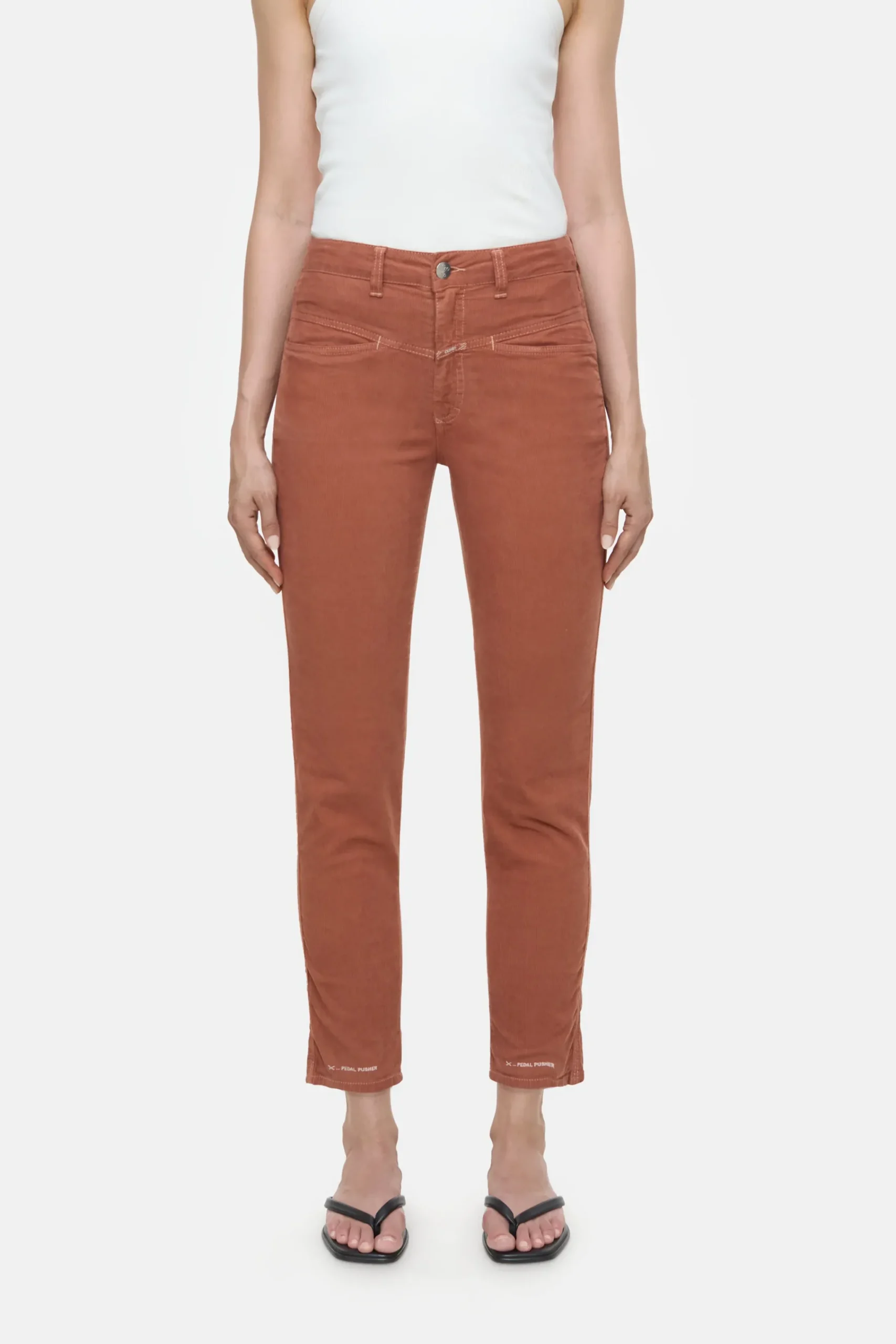 Closed Hosen*Relaxed Pants - Style Name Pedal Pusher Ferrobrown