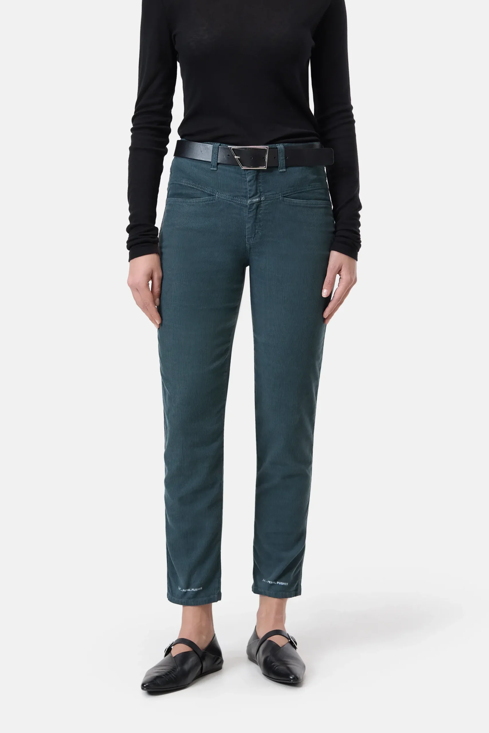 Closed Hosen*Relaxed Pants - Style Name Pedal Pusher Pinigreen