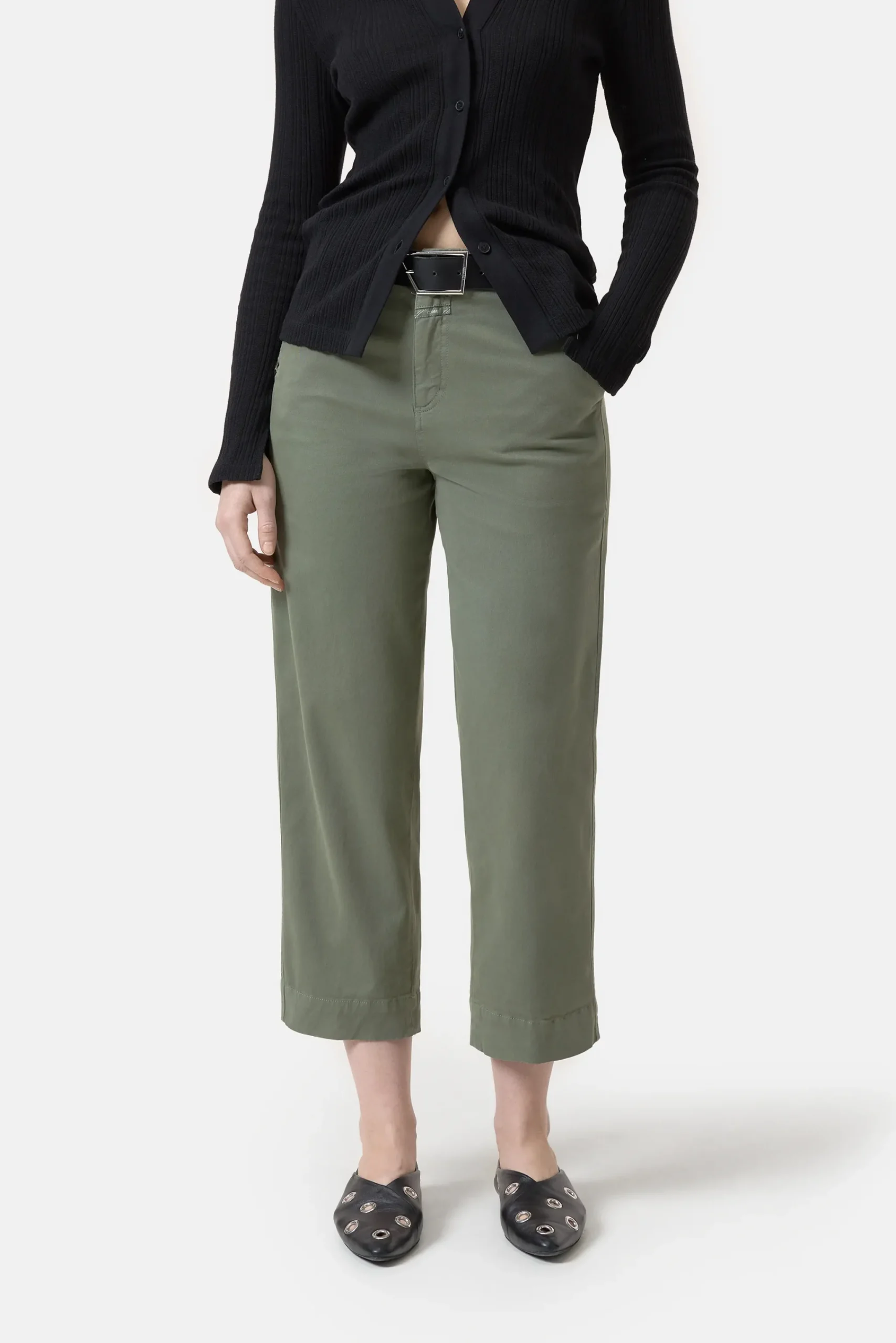 Closed Hosen*Relaxed Pants - Style Name Rovea Fadedgreen