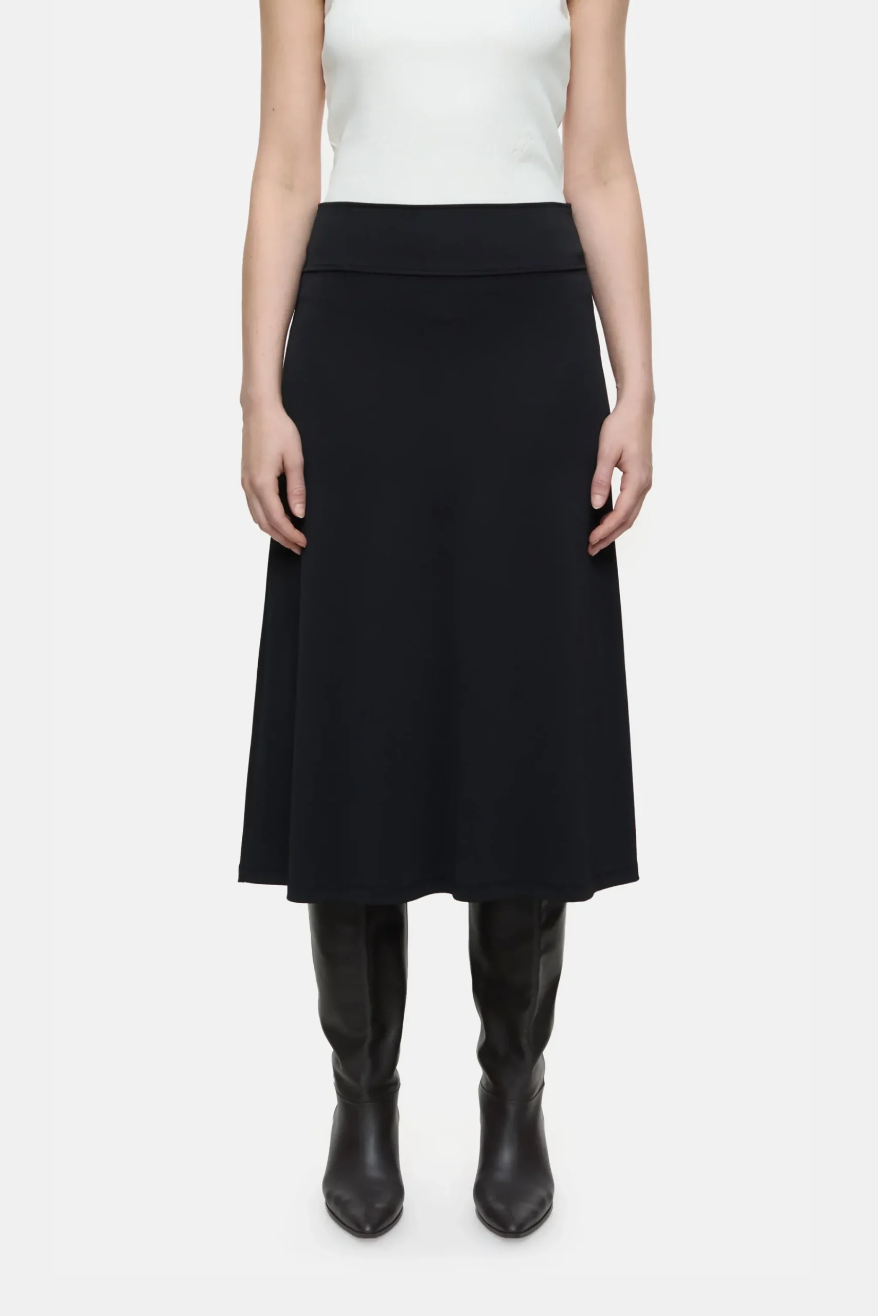 Closed Röcke*Rock aus Crêpe Black