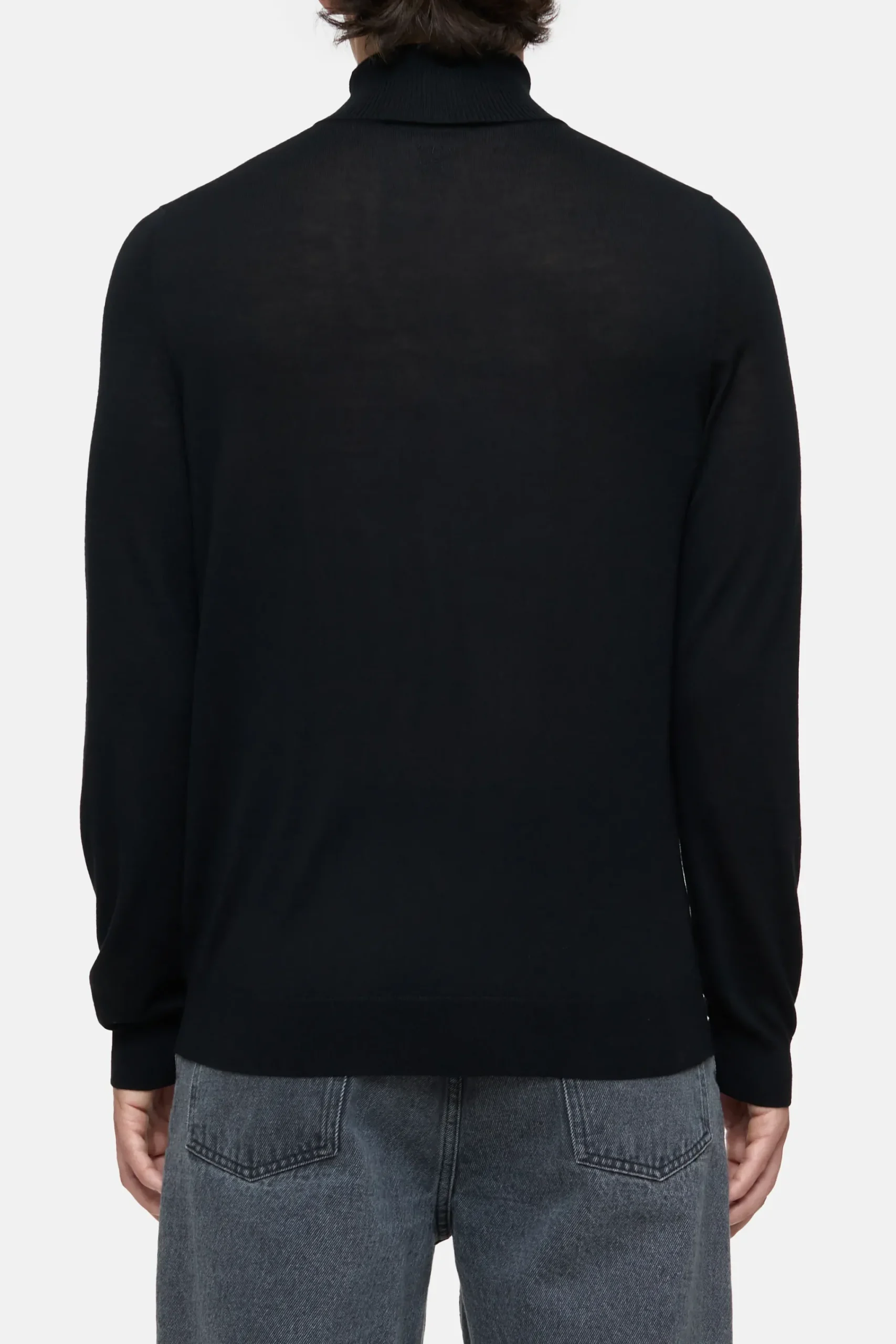 Closed Strick*Rollkragenpullover aus Bio-Wolle Black