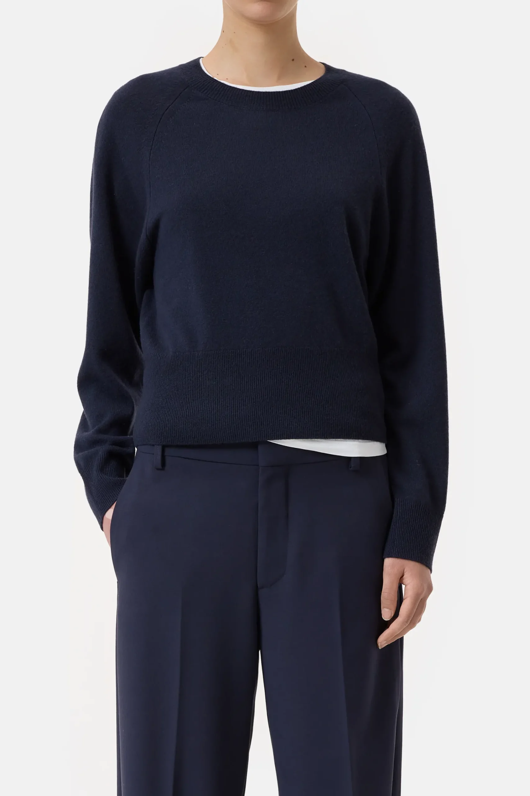 Closed Strick*Rundhalspullover aus Kaschmir Darknight