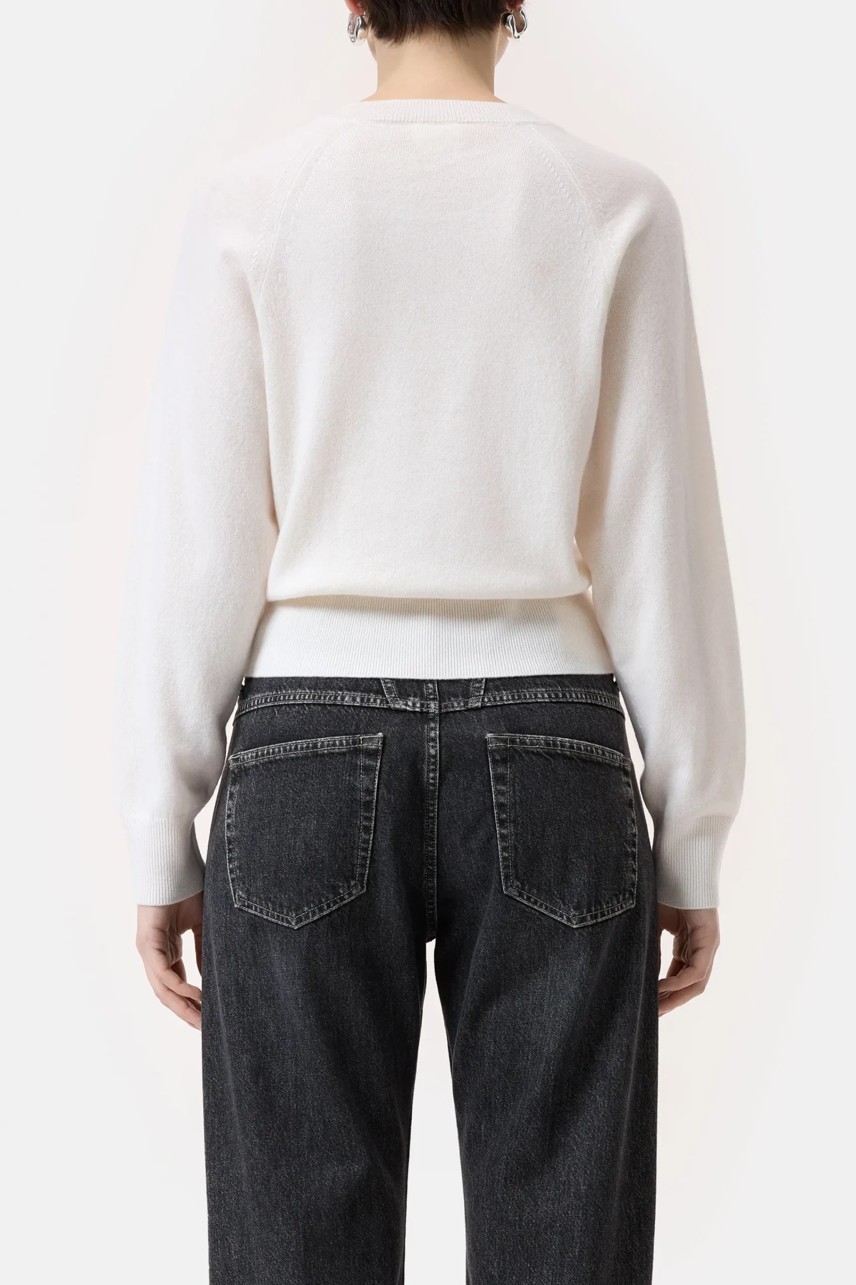 Closed Strick*Rundhalspullover aus Kaschmir Ivory