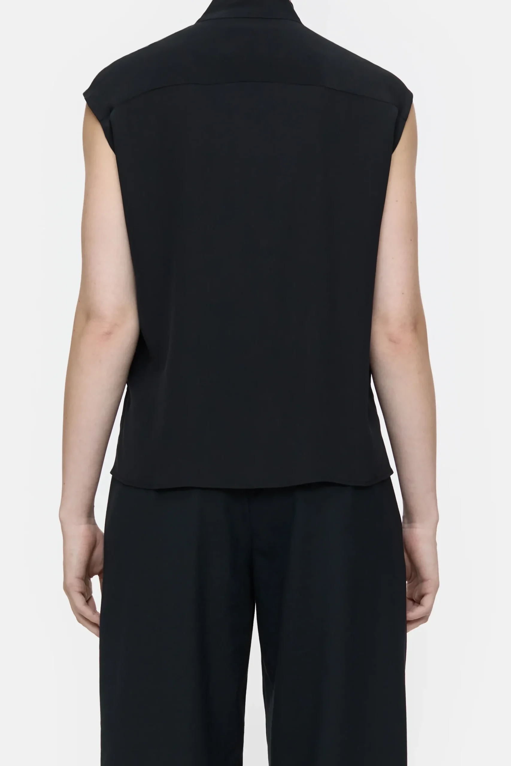 Closed Shirts & Blusen*Seidentop mit Schluppe Black