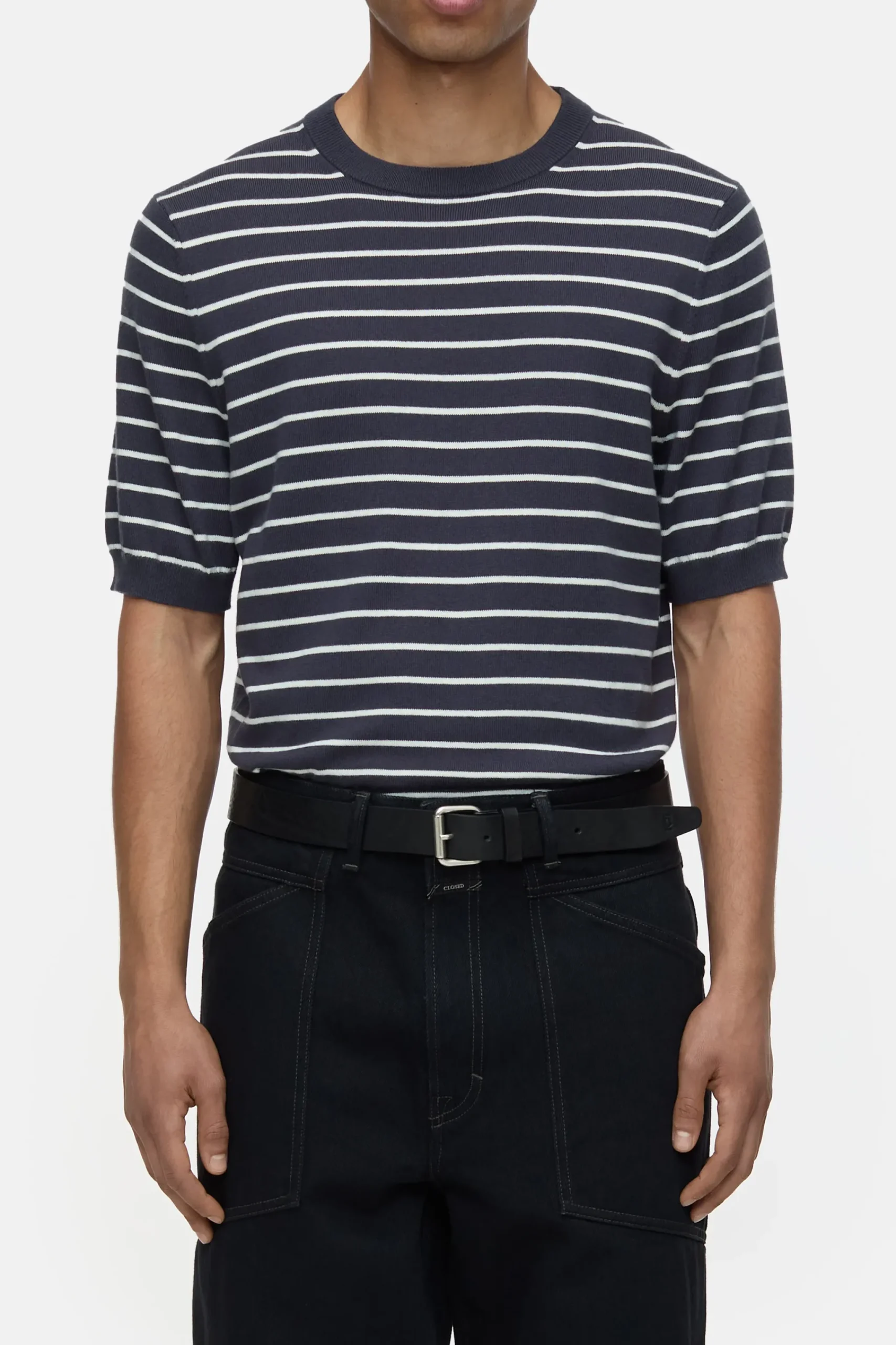 Closed Strick*Shirt aus Bio-Baumwoll-Mix Smokeyblue