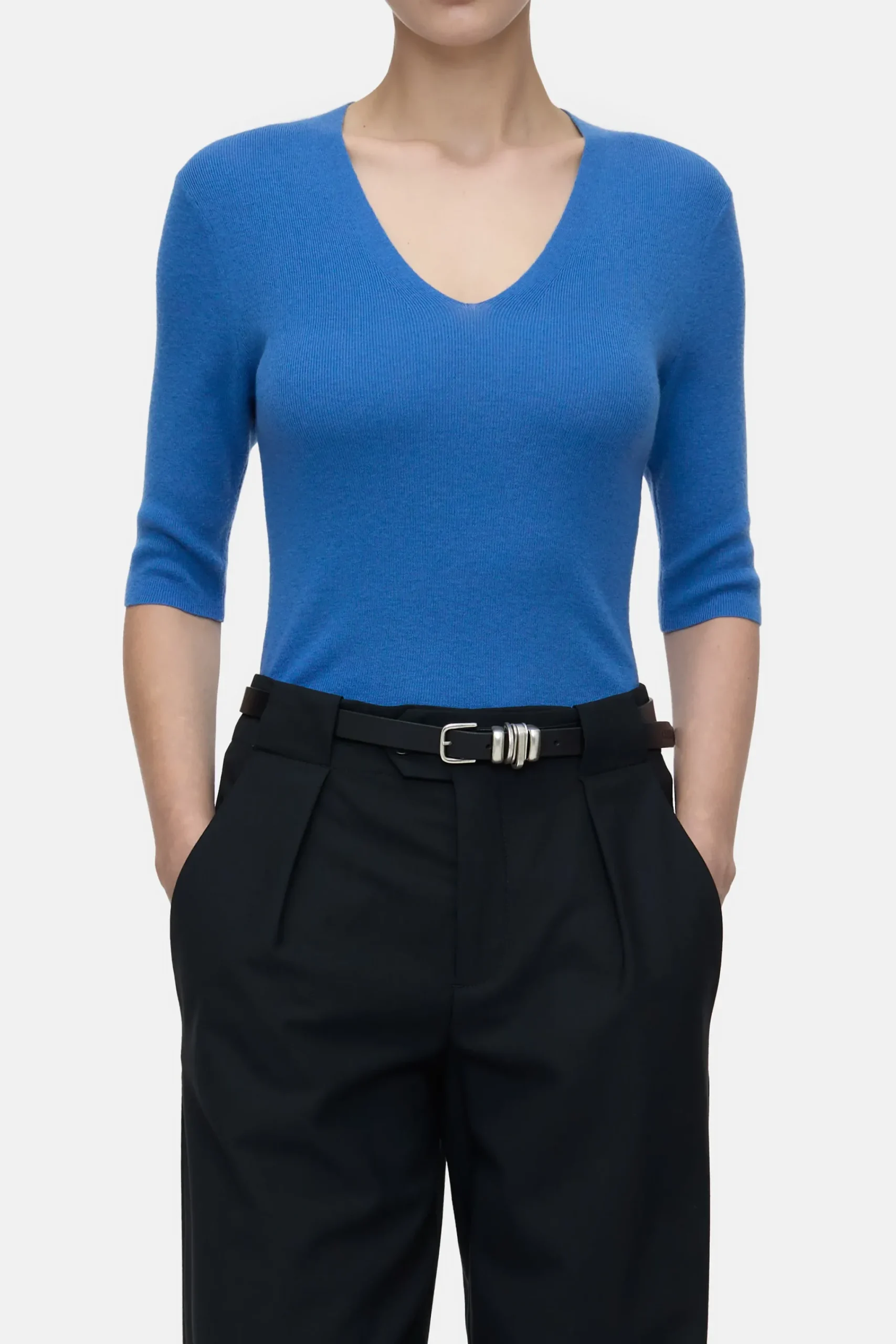 Closed Strick*Shirt aus Kaschmir-Mix Lakeblue