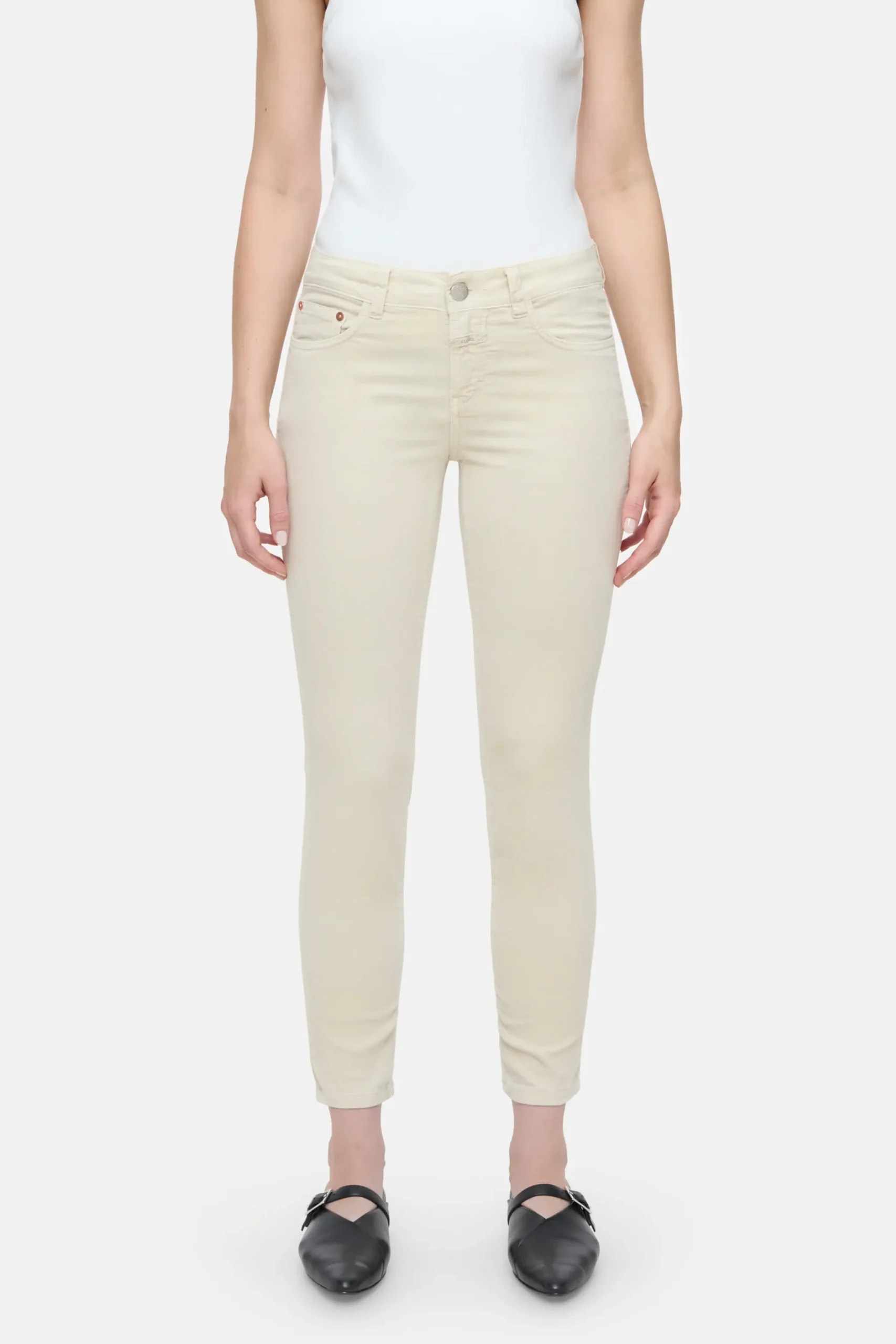 Closed Hosen*Skinny Pants - Style Name Baker Sabbiabeige