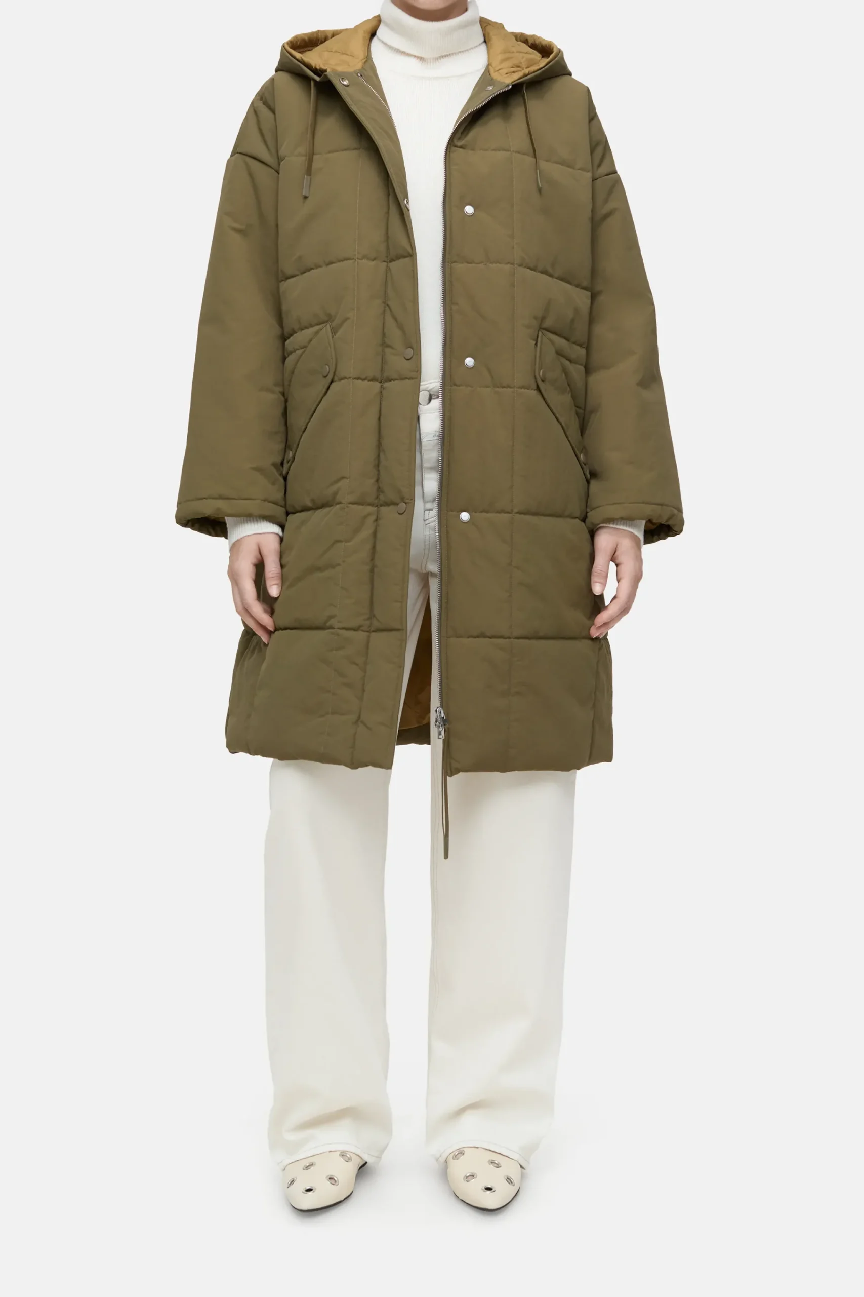 Closed Jacken & Mäntel*Steppmantel in Two-Tone Vergreen