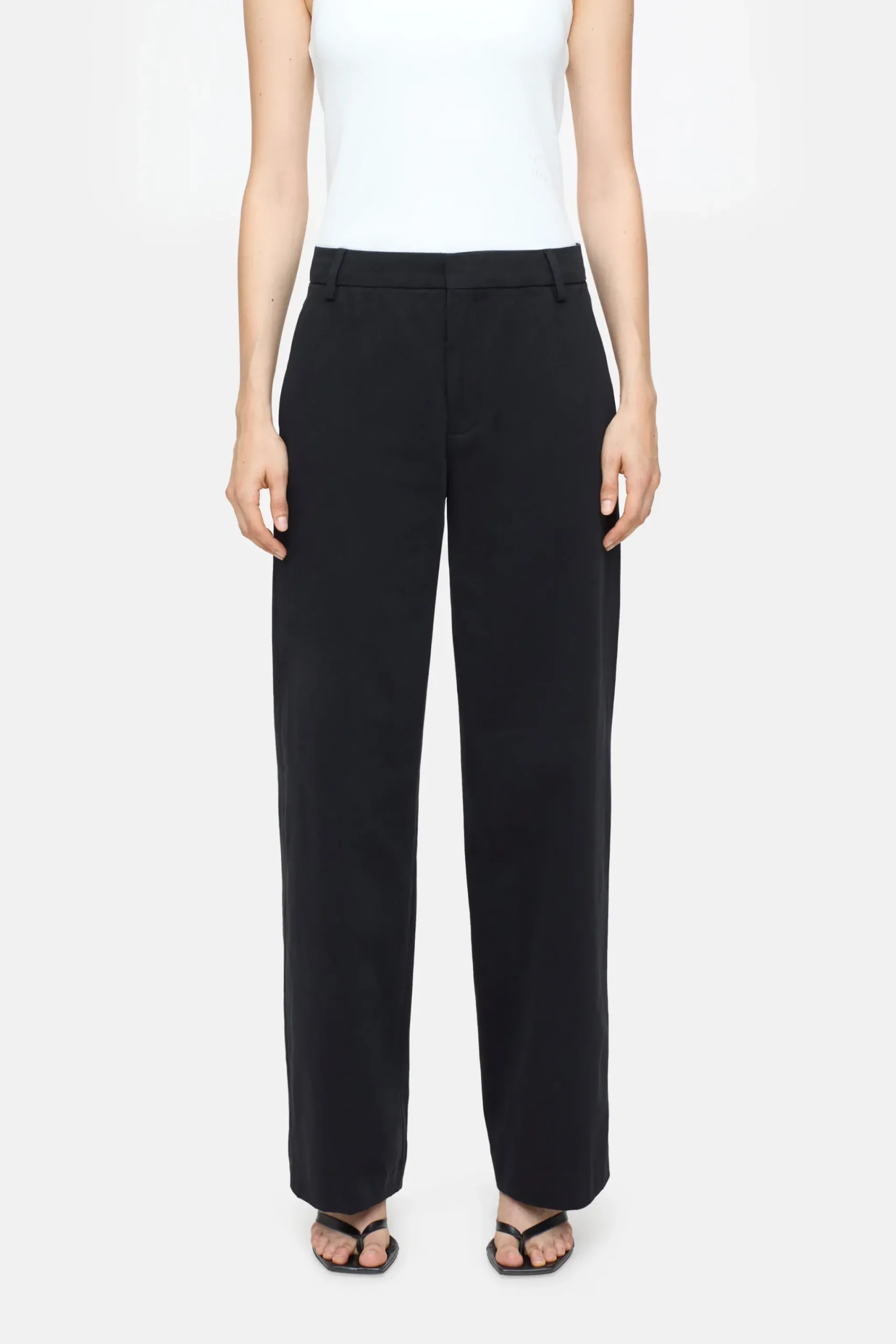 Closed Hosen*Straight Pants - Style Name Jurdy Black