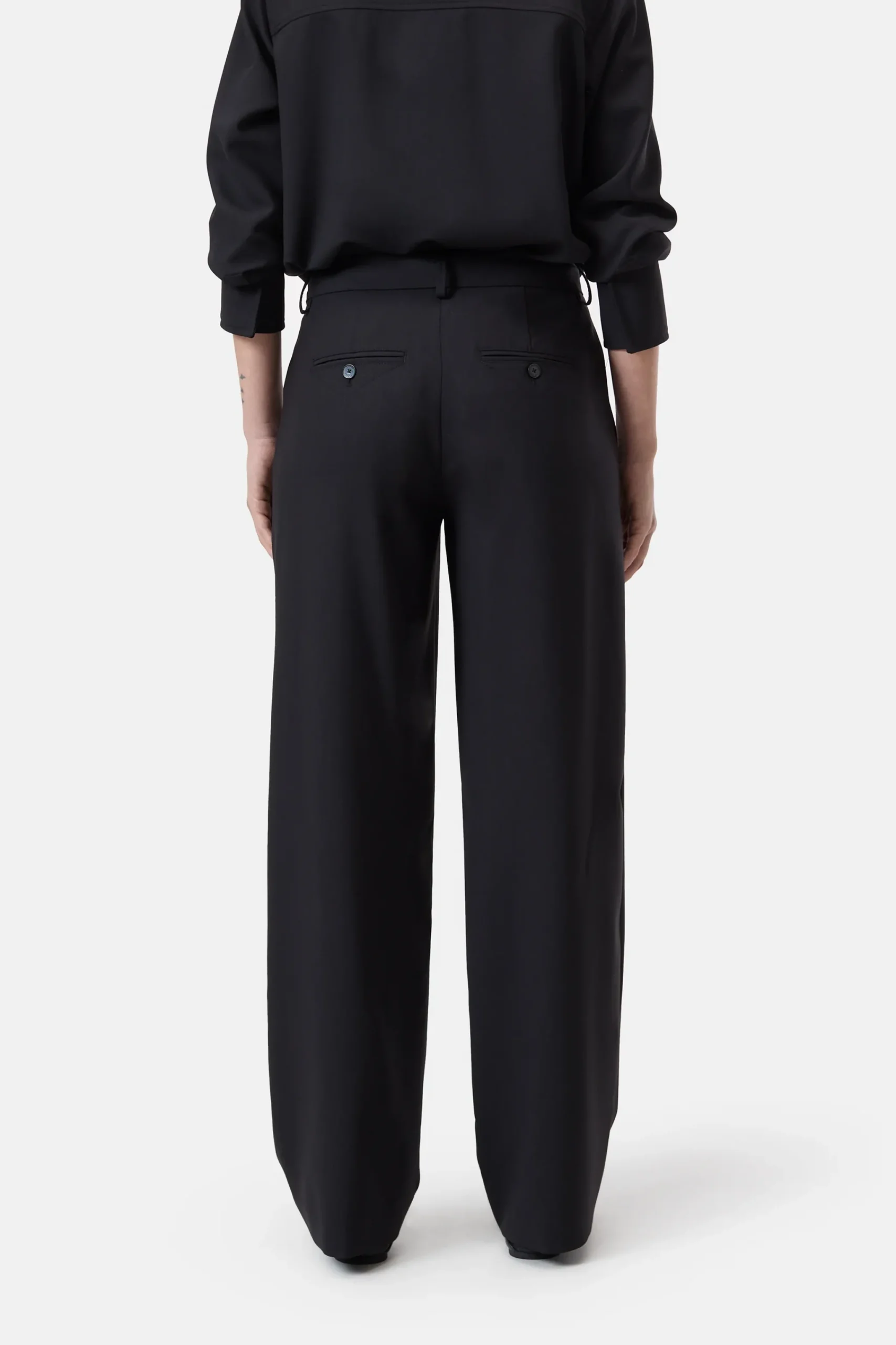 Closed Hosen*Straight Pants - Style Name Jurdy Black