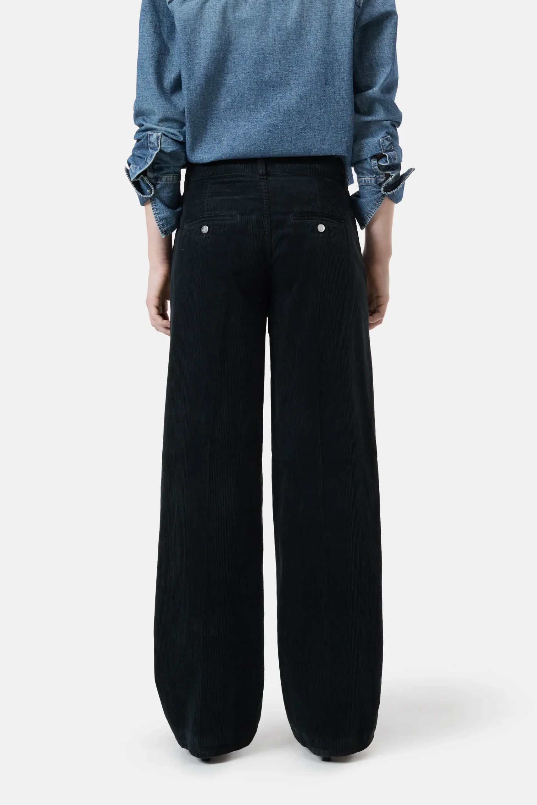 Closed Hosen*Straight Pants - Style Name Jurdy Black