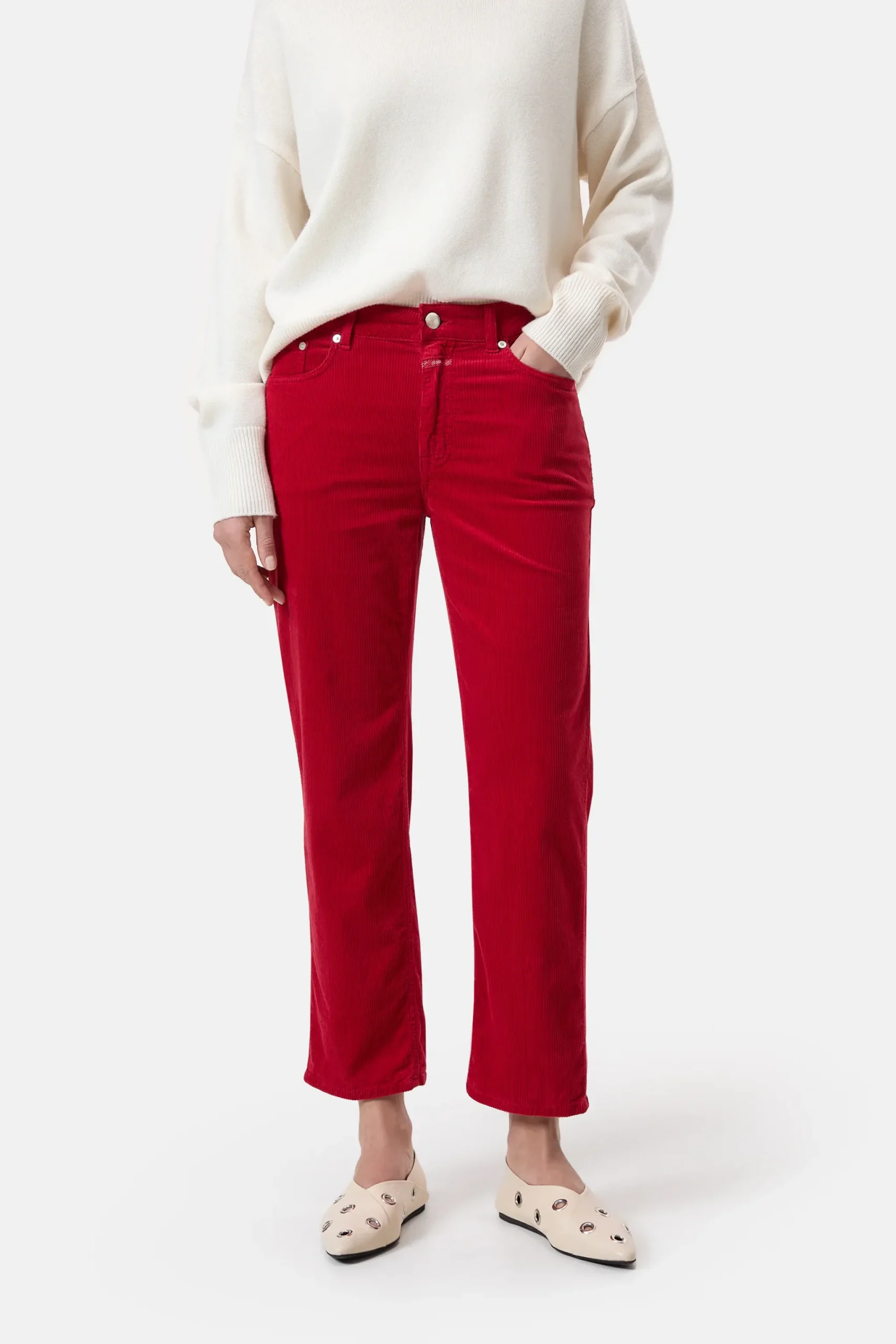 Closed Hosen*Straight Pants - Style Name Milo Chilipepperred