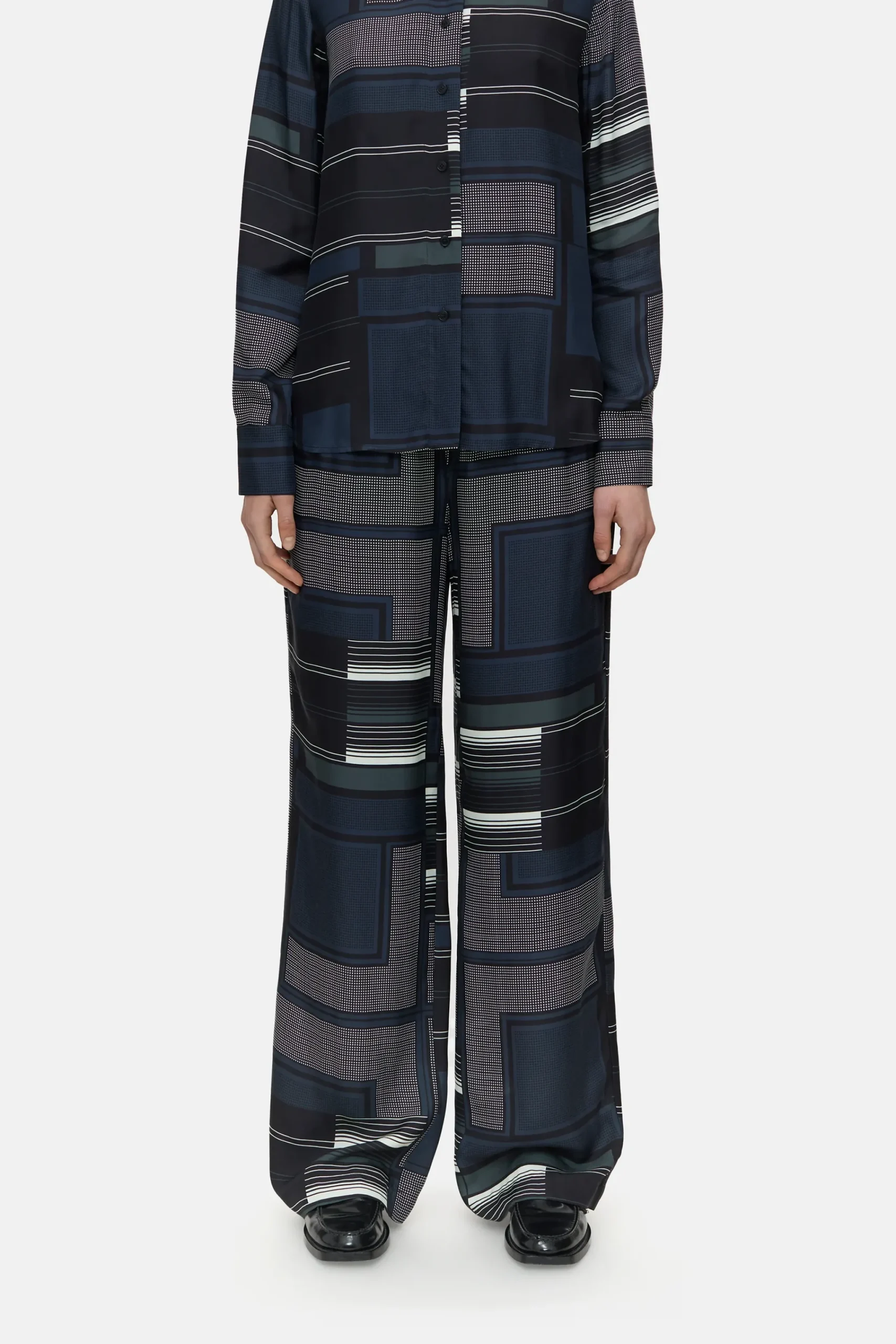 Closed Hosen*Straight Pants - Style Name Winona Smokeyblue