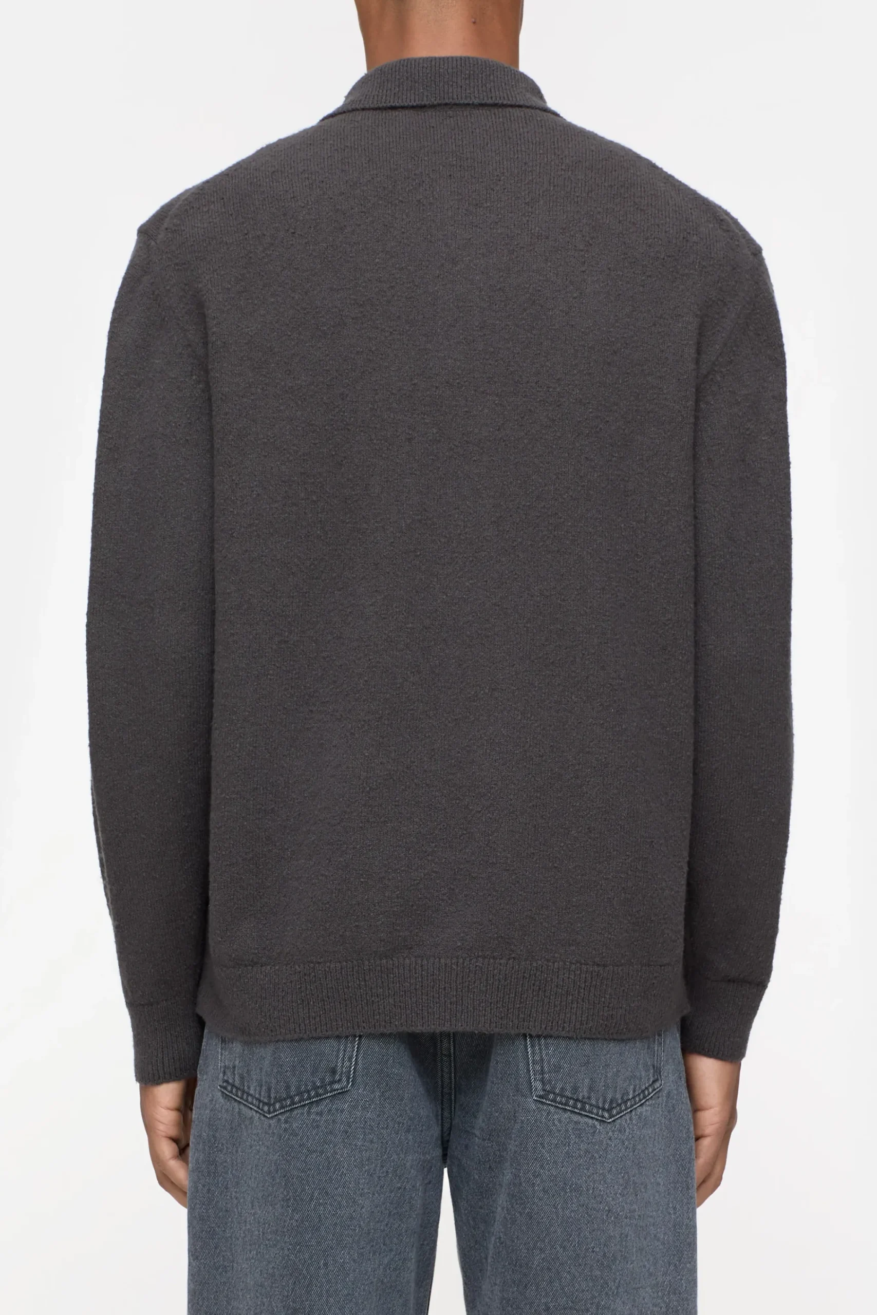 Closed Strick*Strickjacke aus Bio-Baumwoll-Mix Tapenadegrey