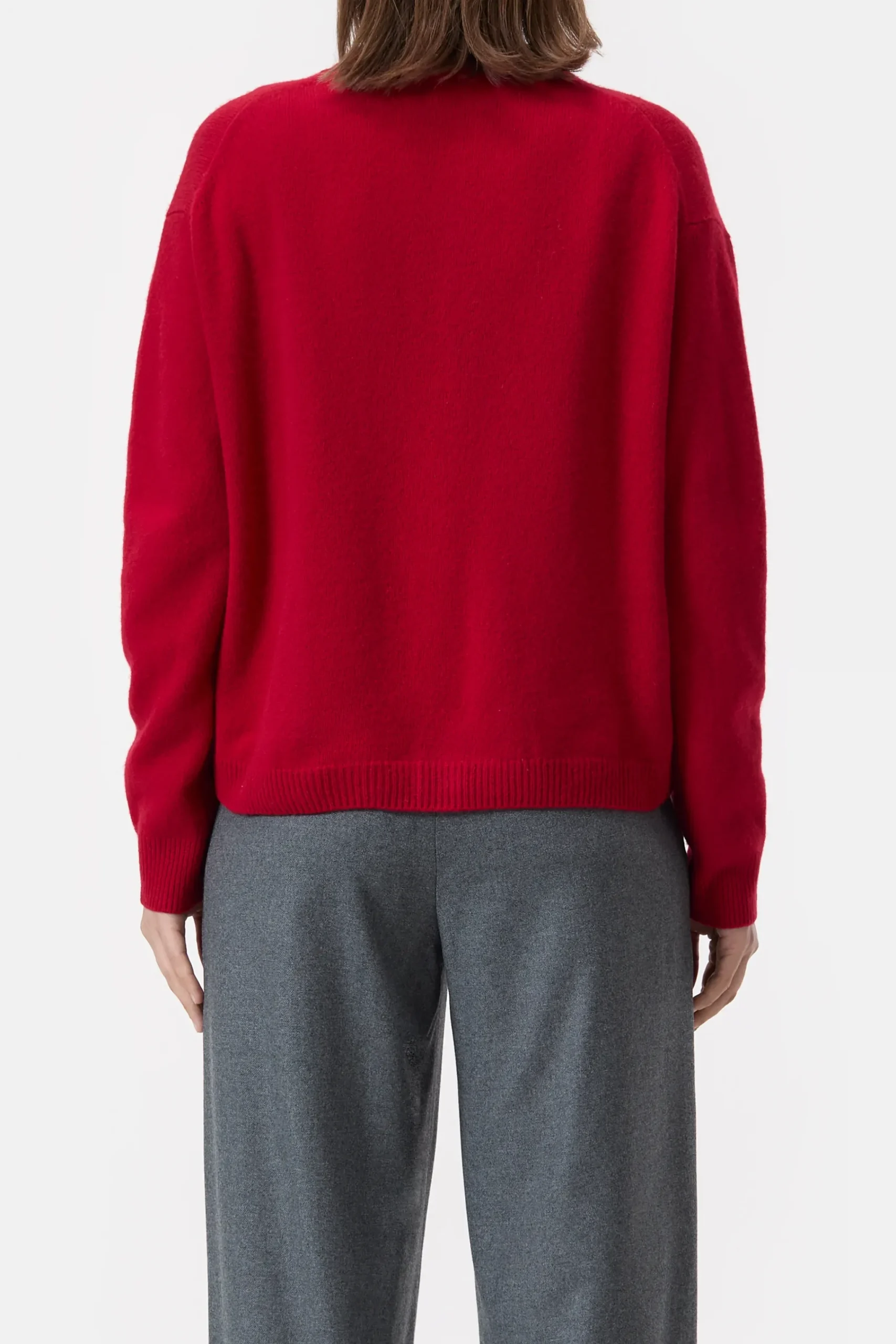 Closed Strick*Strickjacke aus Wolle Chilipepperred