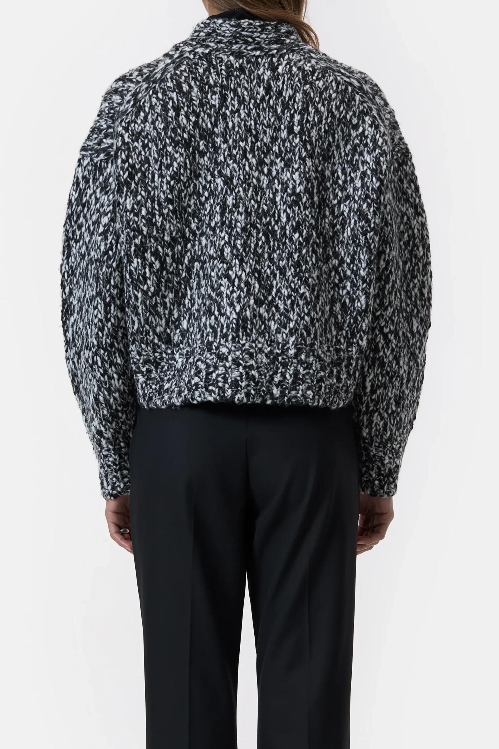 Closed Strick*Strickjacke aus Woll-Mix Black