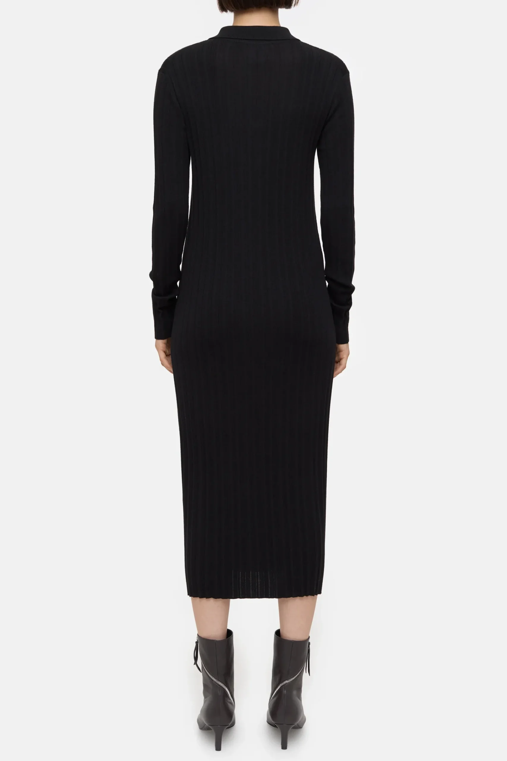 Closed Kleider*Strickkleid aus Merino-Seiden-Mix Black