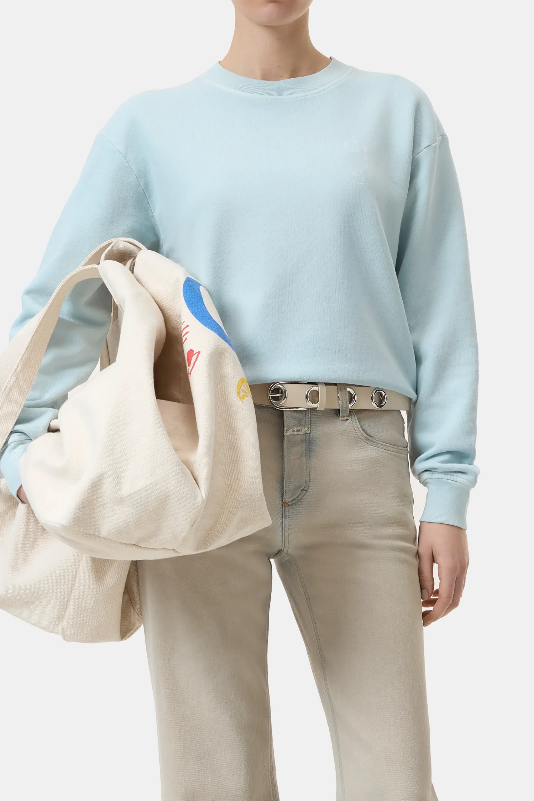 Closed Sweatshirts*Sweatshirt aus Bio-Baumwolle Lightskyblue