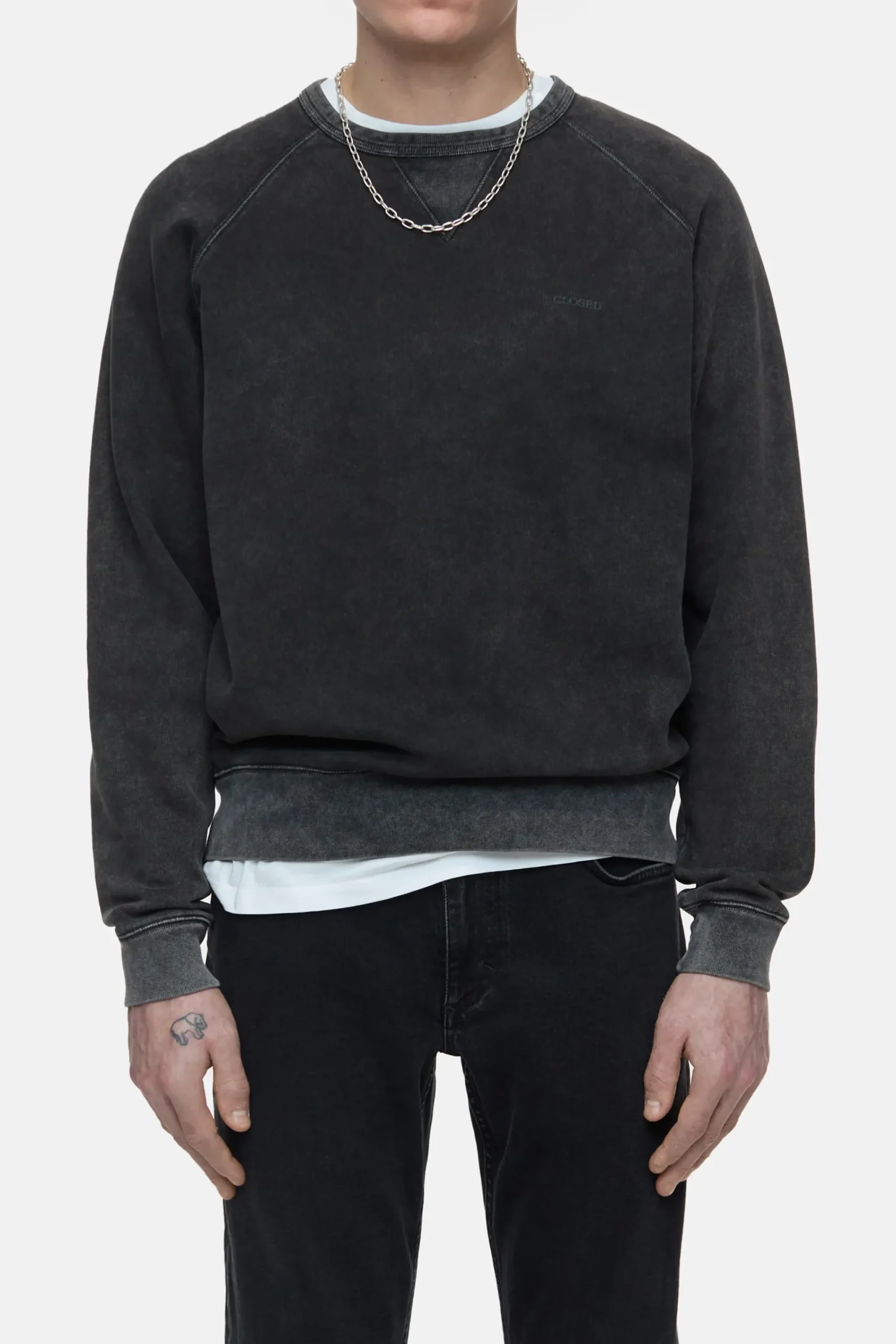 Closed Sweatshirts*Sweatshirt aus Bio-Baumwolle Black