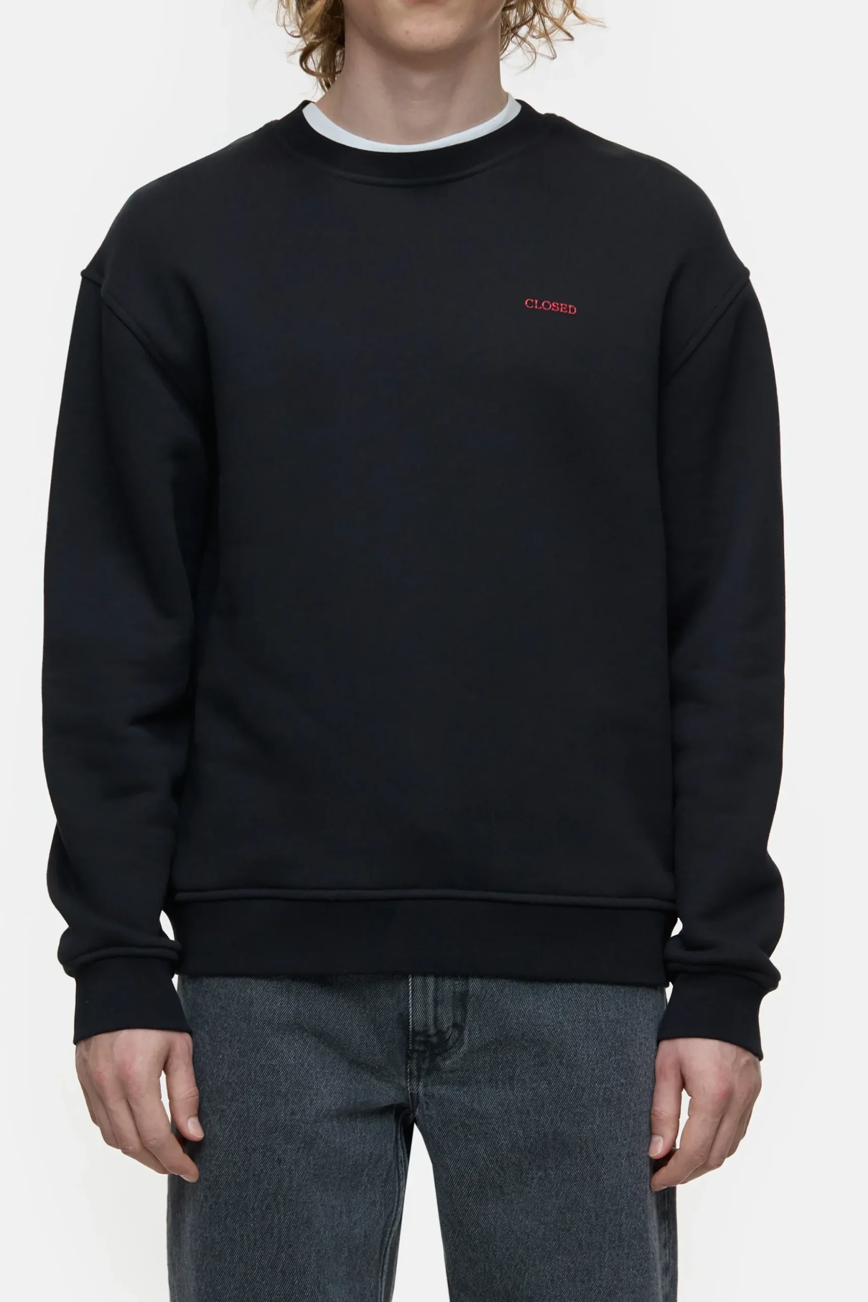 Closed Sweatshirts*Sweatshirt aus Bio-Baumwolle Black