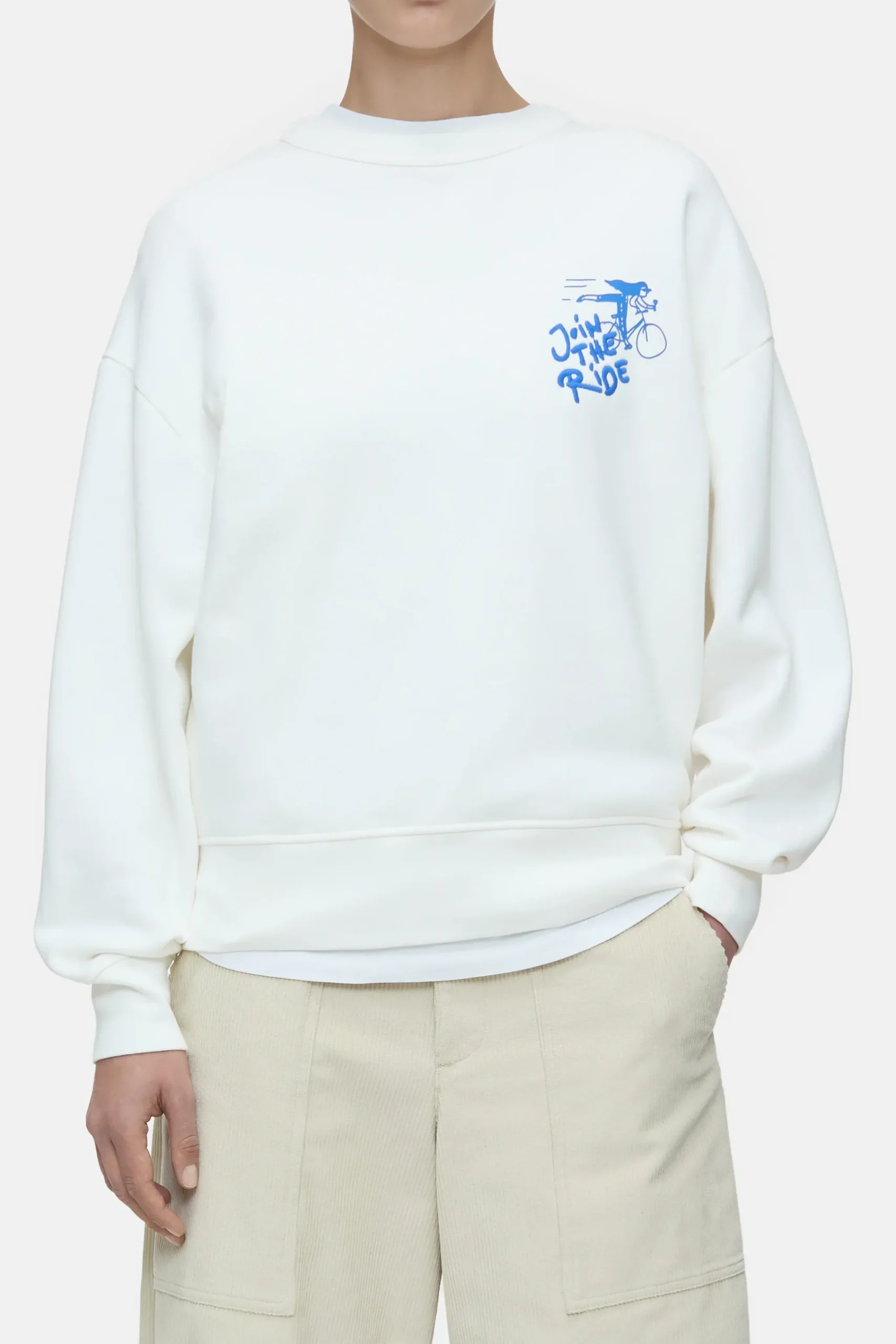 Closed Sweatshirts*Sweatshirt aus Bio-Baumwolle Ivory