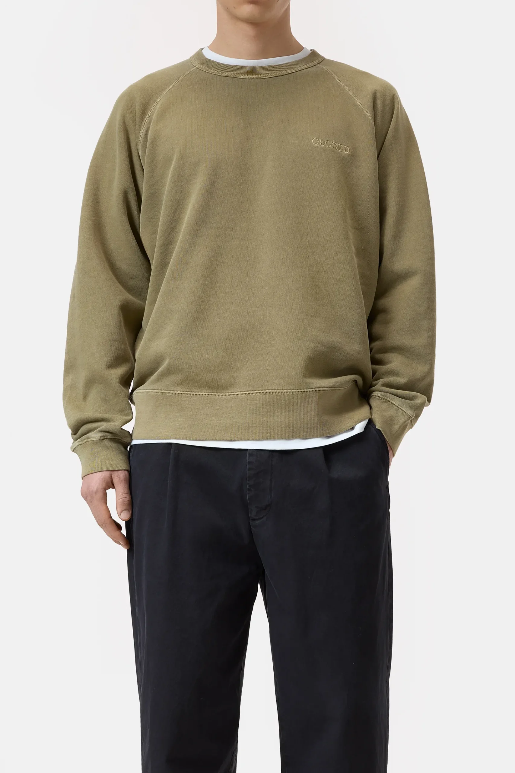 Closed Sweatshirts*Sweatshirt aus reiner Bio-Baumwolle Herbalgreen