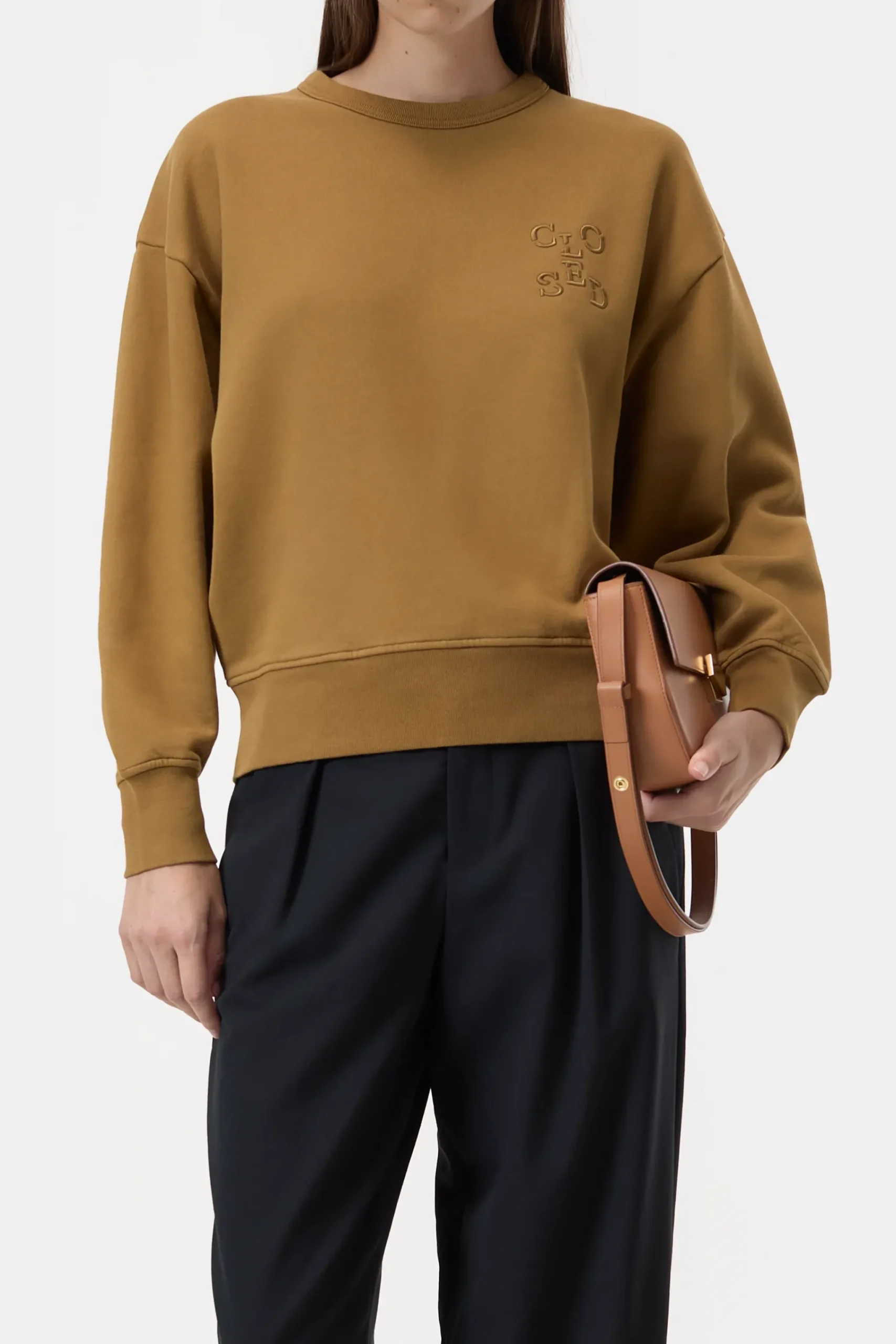 Closed Sweatshirts*Sweatshirt mit Logo Tullamorebrown
