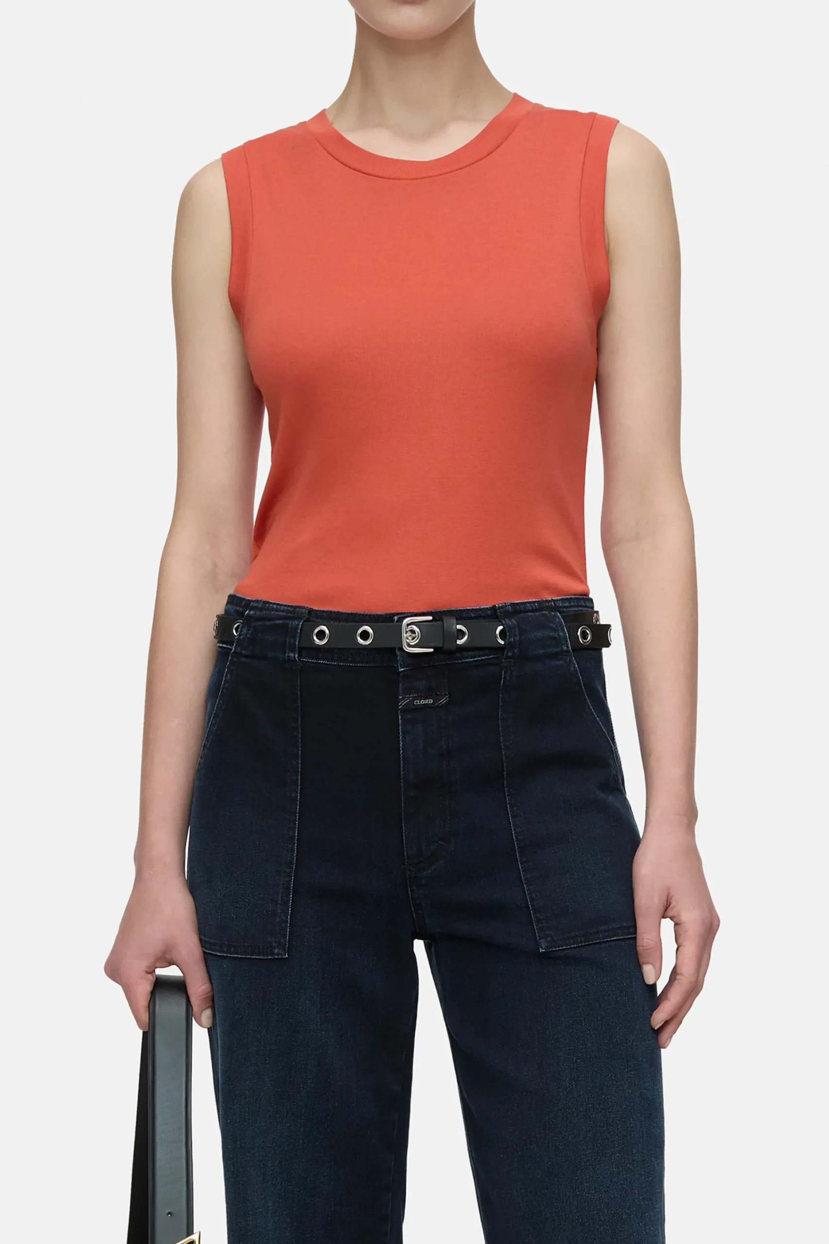 Closed T-shirts*Top aus Baumwoll-Mix Aperolred