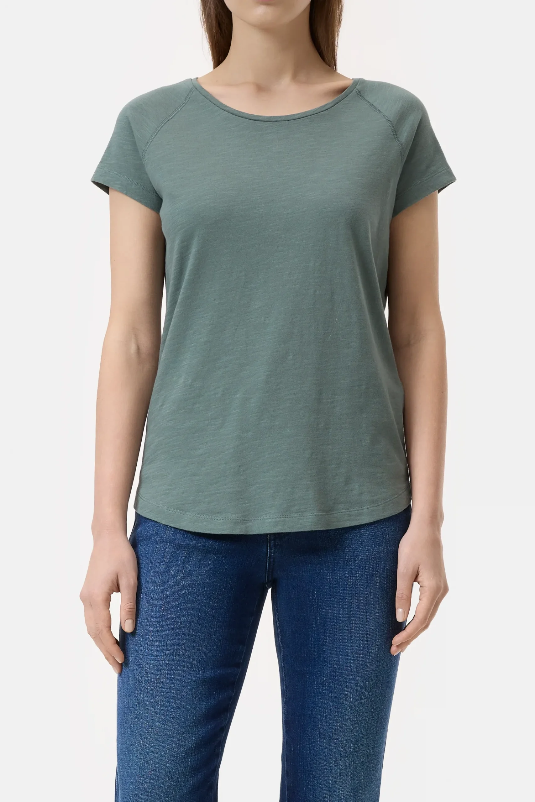 Closed T-shirts*T-Shirt aus Baumwolle Fadedgreen