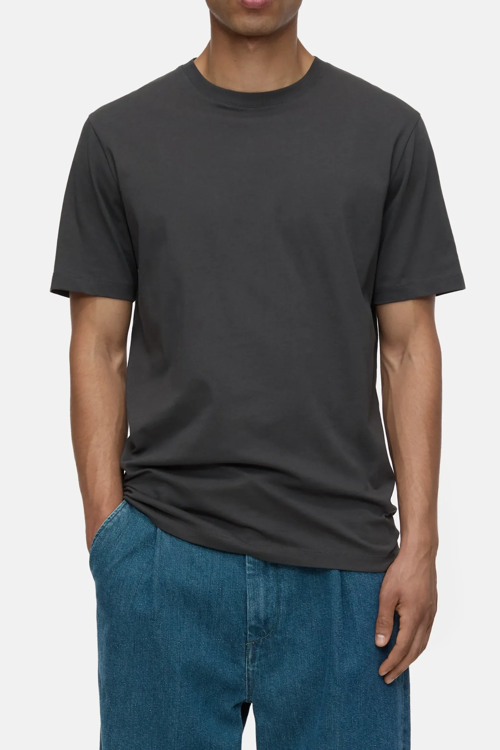 Closed T-shirts*T-Shirt aus Baumwolle Tapenadegrey