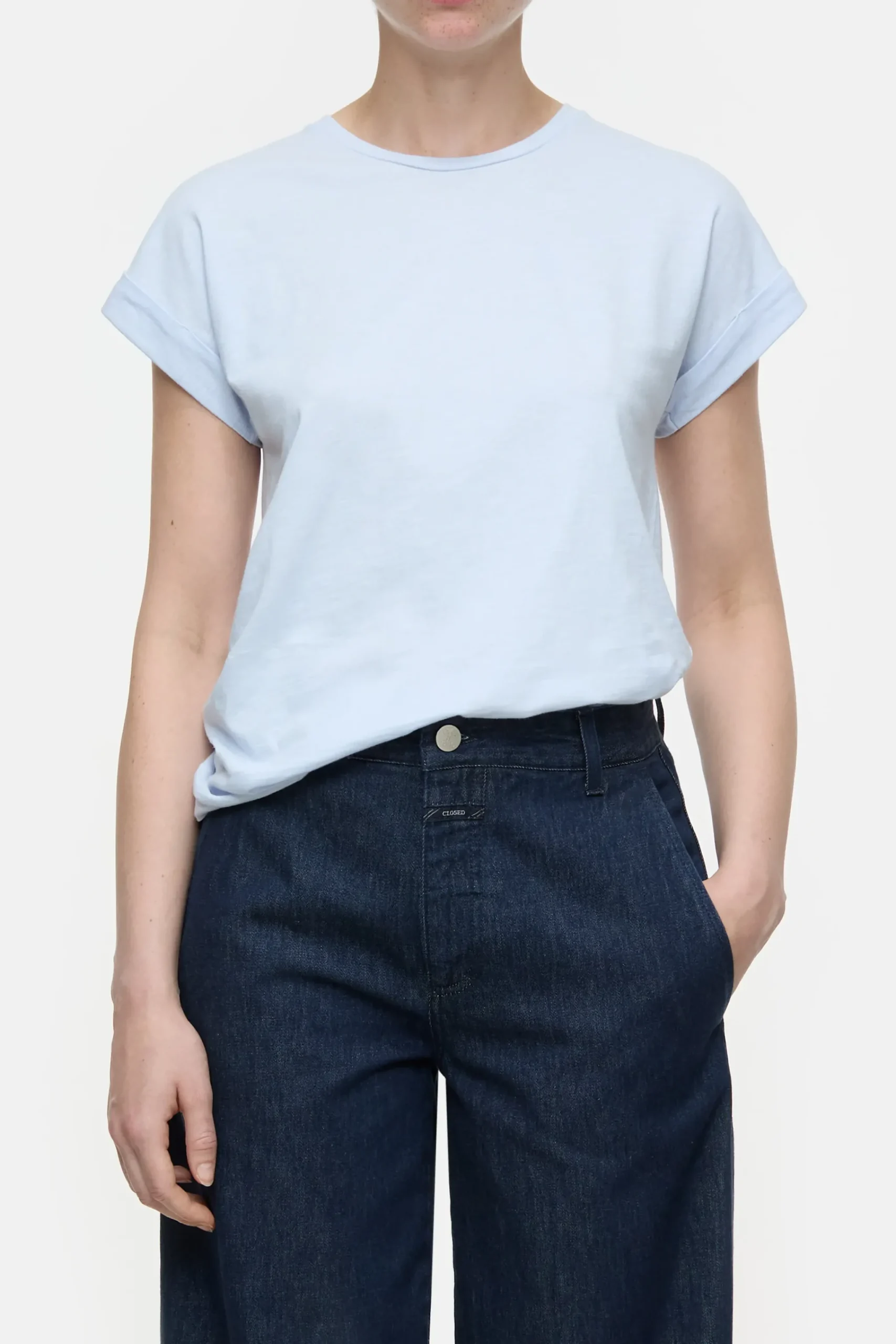 Closed T-shirts*T-Shirt aus Baumwolle Lazioblue