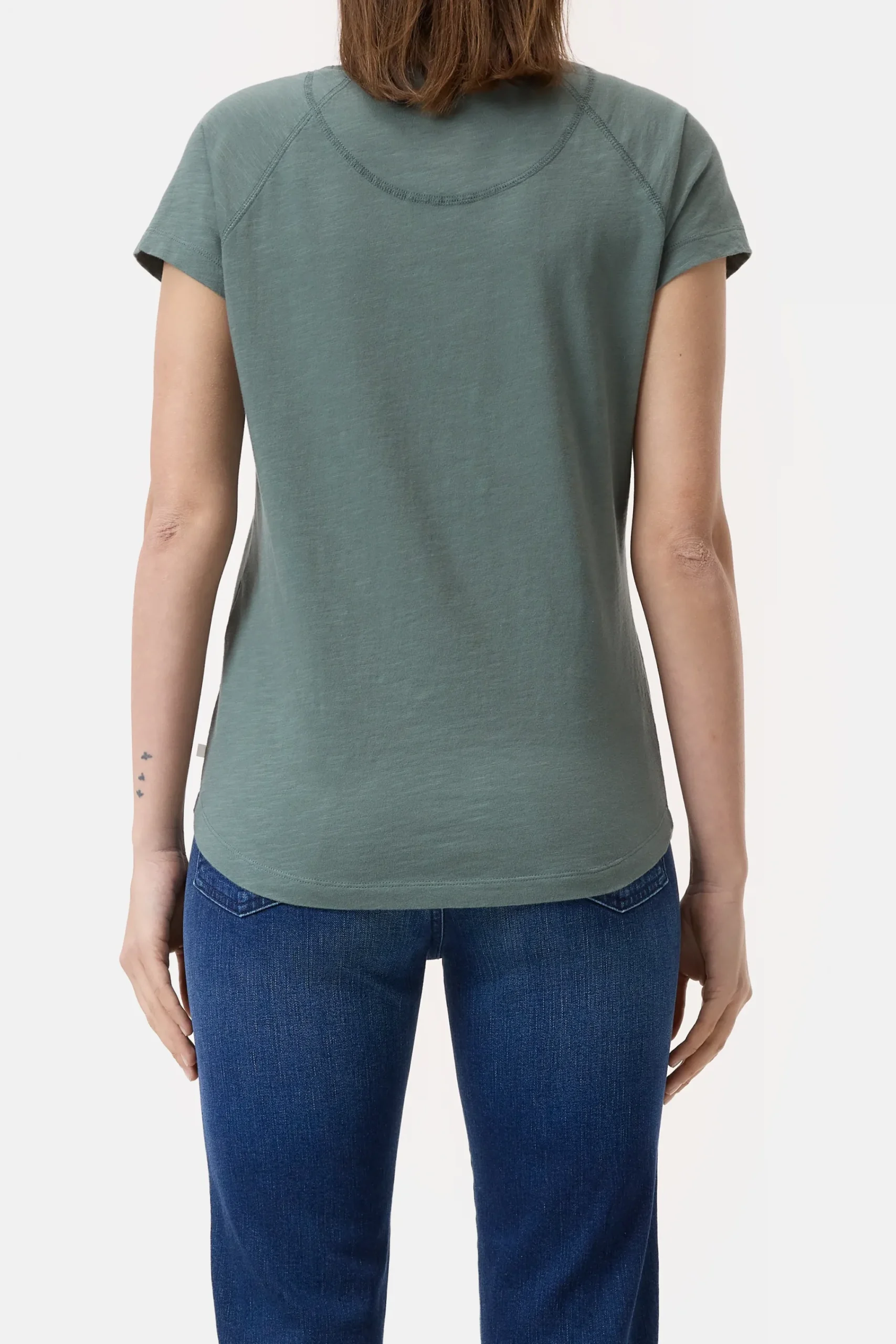 Closed T-shirts*T-Shirt aus Baumwolle Fadedgreen