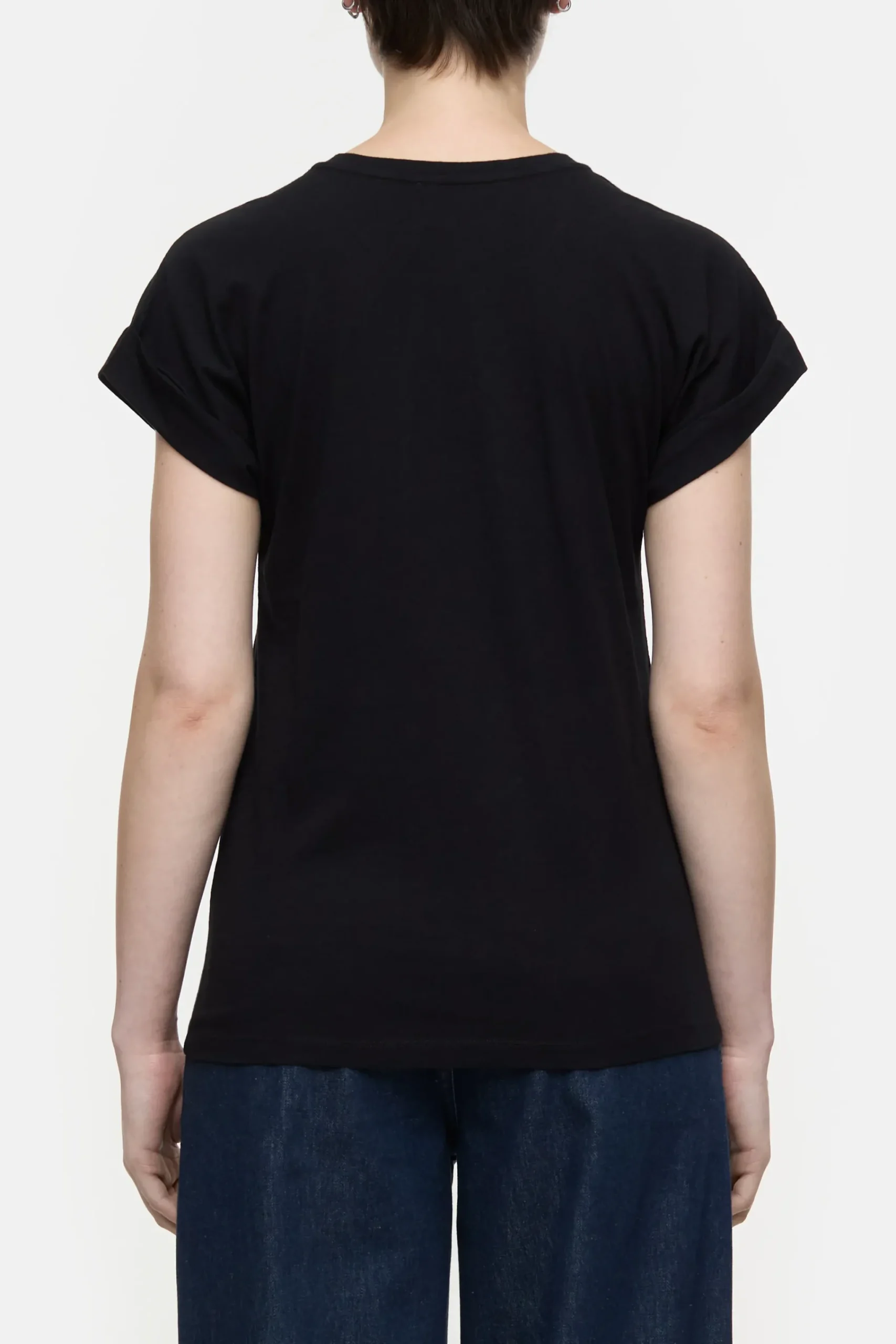 Closed T-shirts*T-Shirt aus Baumwolle Black