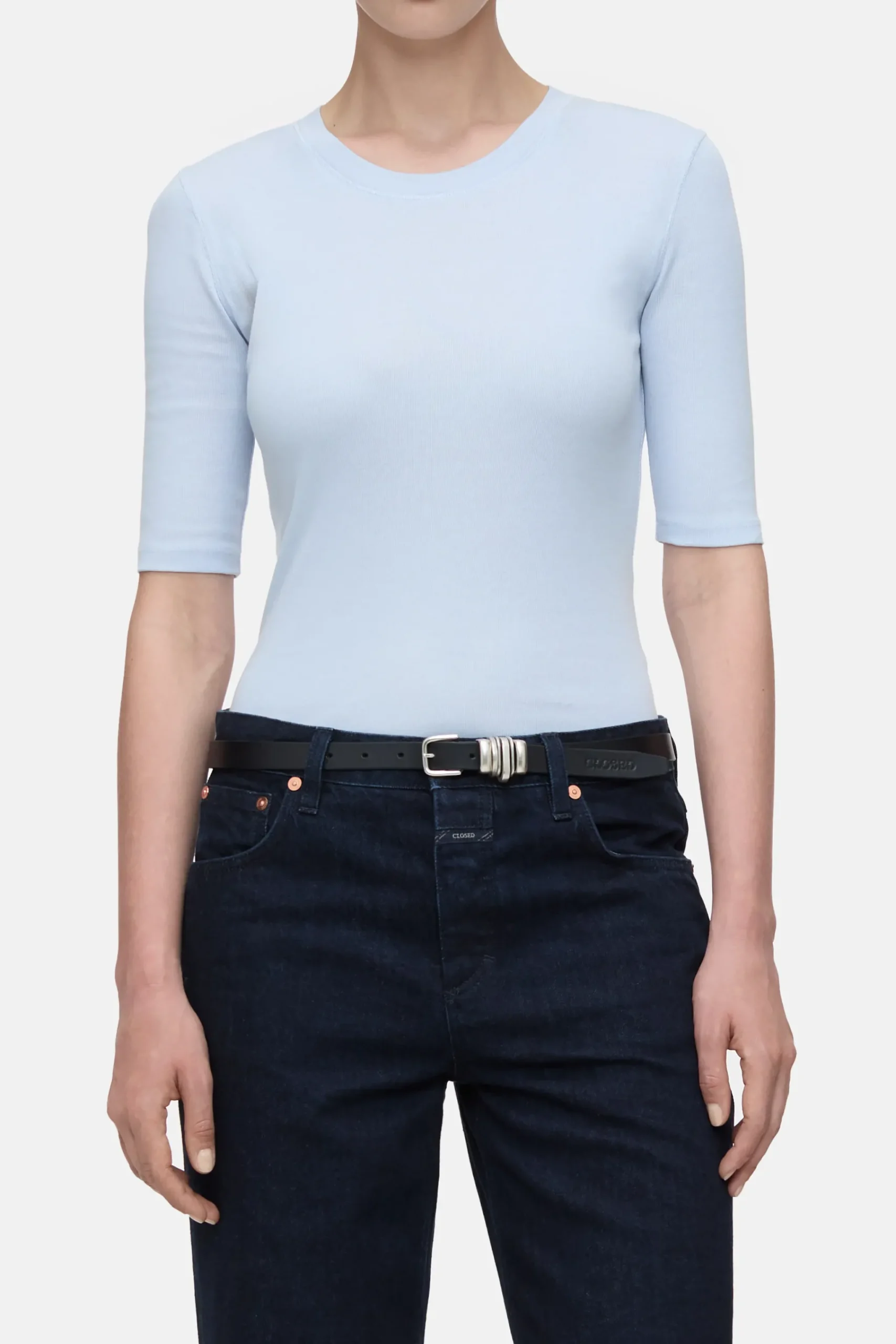 Closed T-shirts*T-Shirt aus Baumwoll-Mix Lazioblue