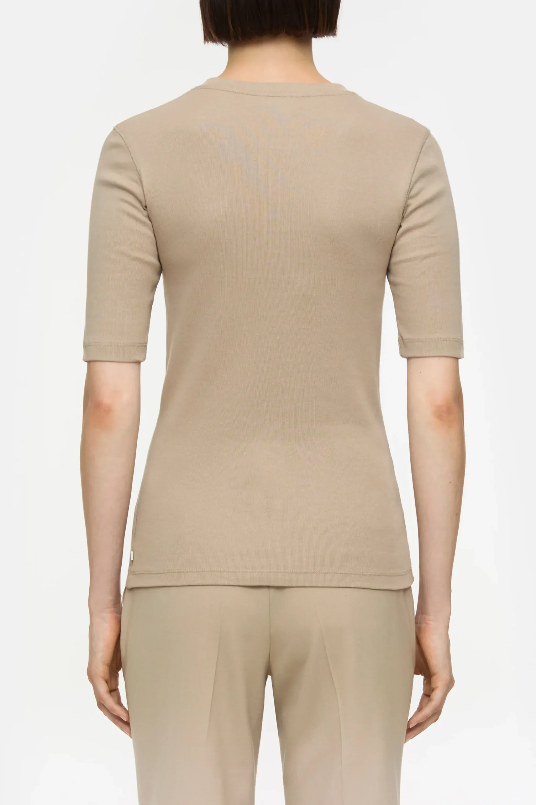 Closed T-shirts*T-Shirt aus Baumwoll-Mix Darkchinobeige